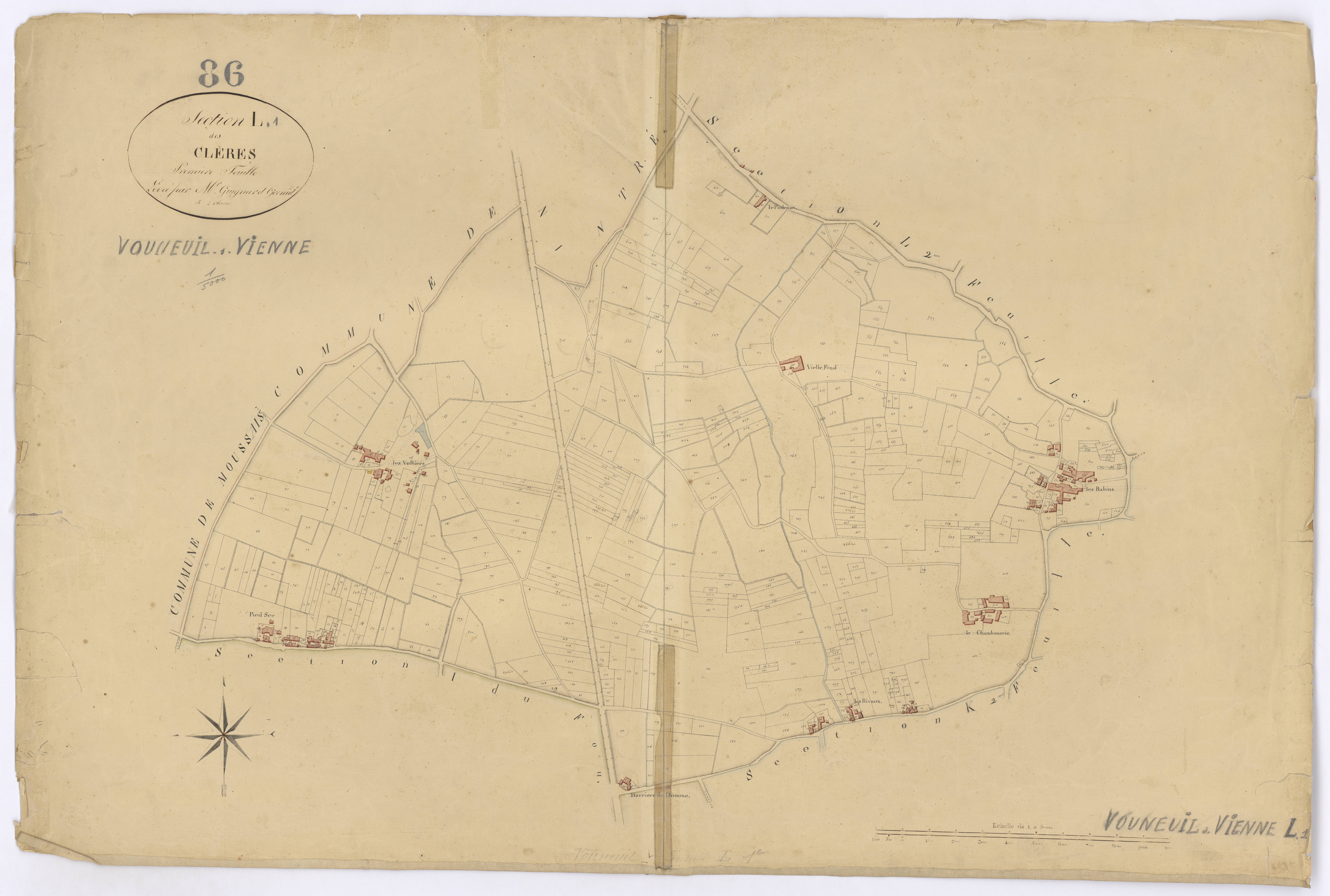 Vouneuil-sur-Vienne - FRAD086_cadastre Plans 