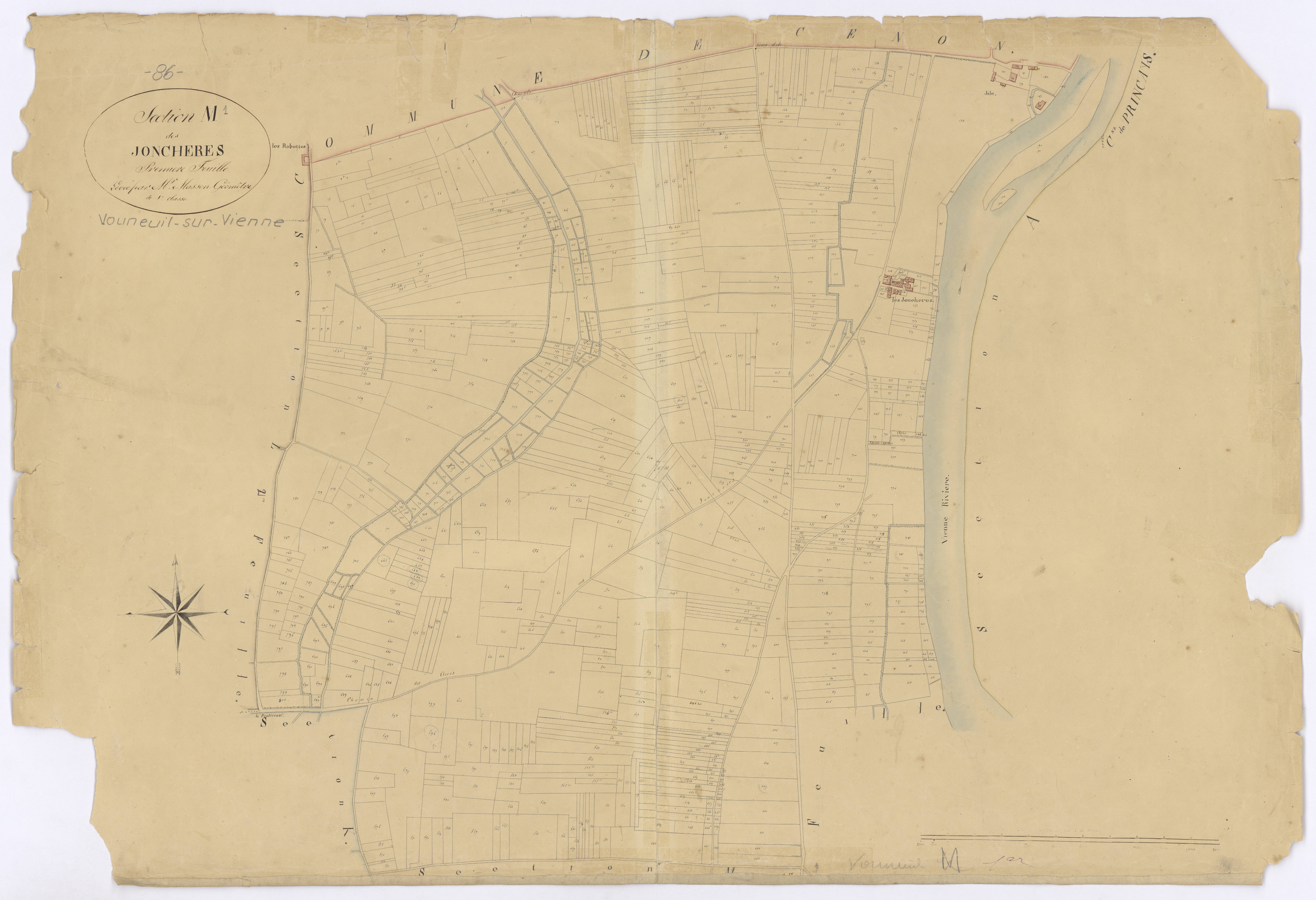 Vouneuil-sur-Vienne - FRAD086_cadastre Plans 