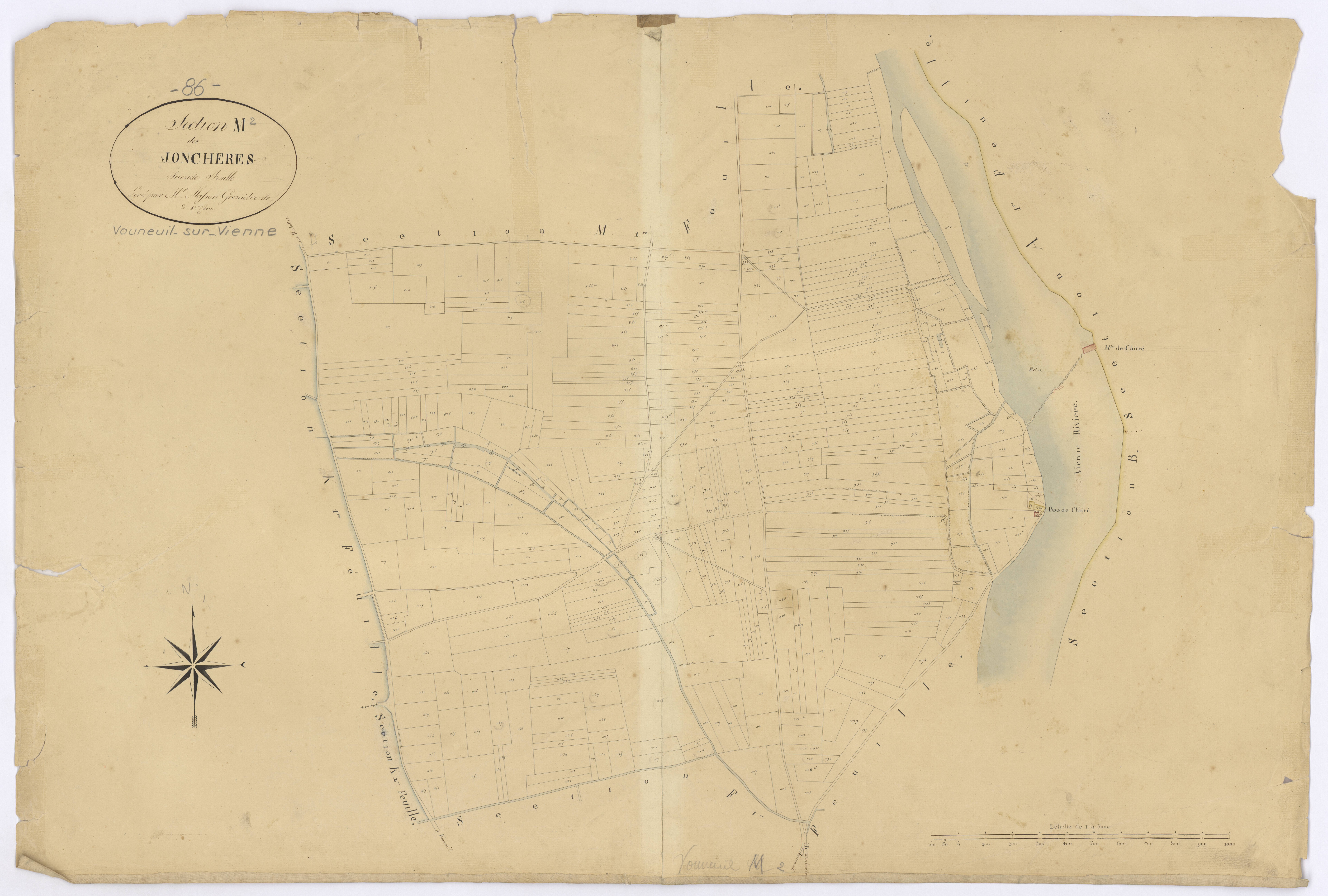 Vouneuil-sur-Vienne - FRAD086_cadastre Plans 