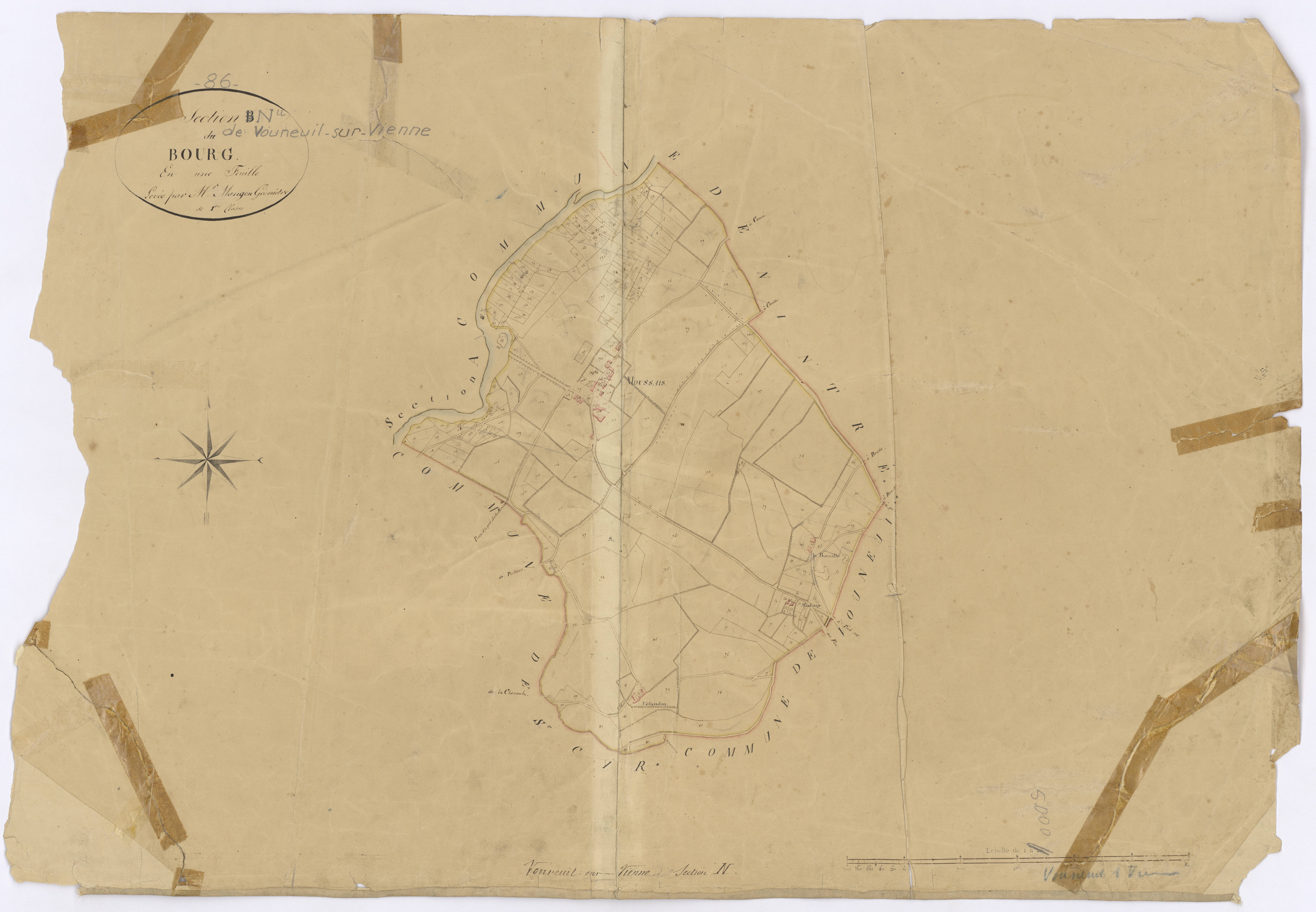 Vouneuil-sur-Vienne - FRAD086_cadastre Plans 