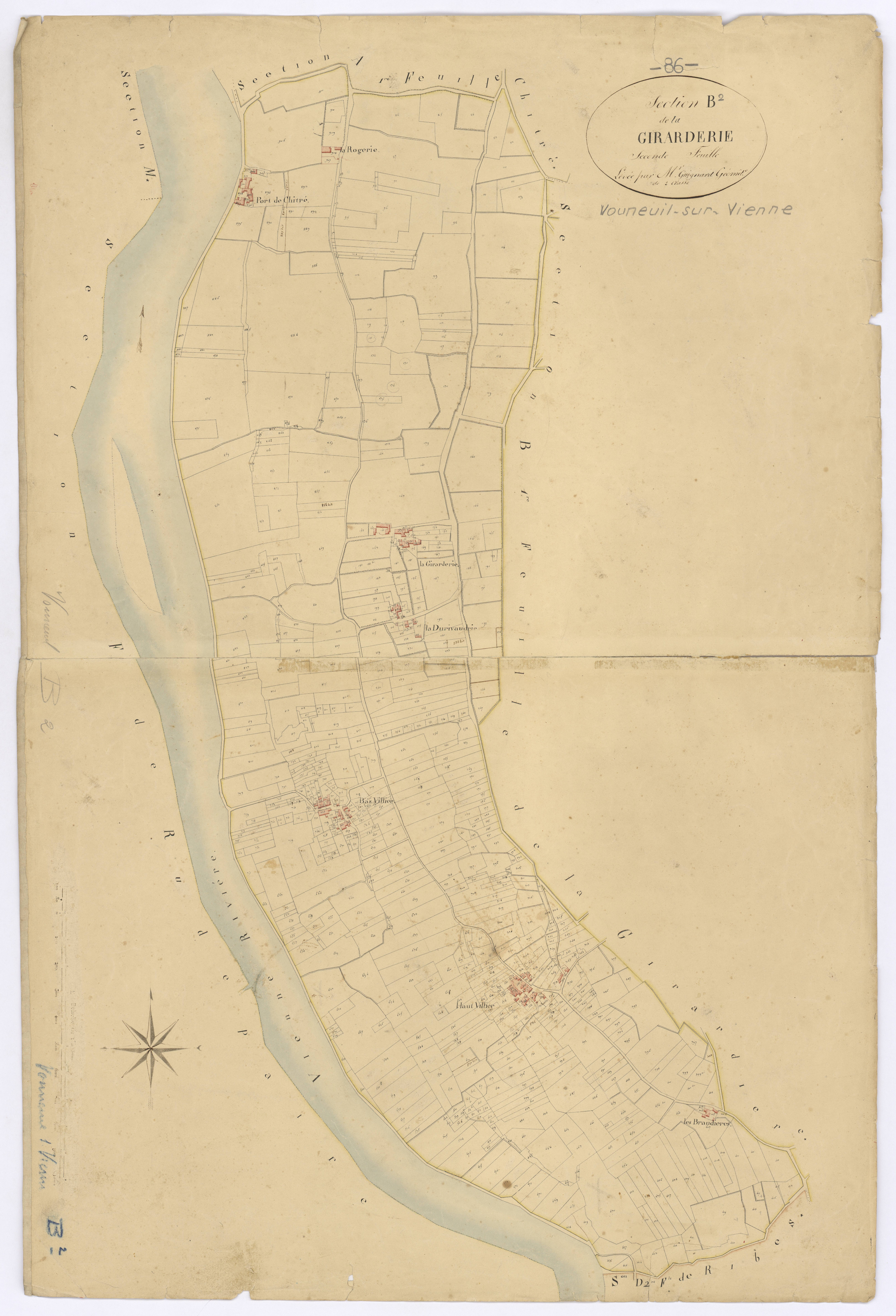Vouneuil-sur-Vienne - FRAD086_cadastre Plans 