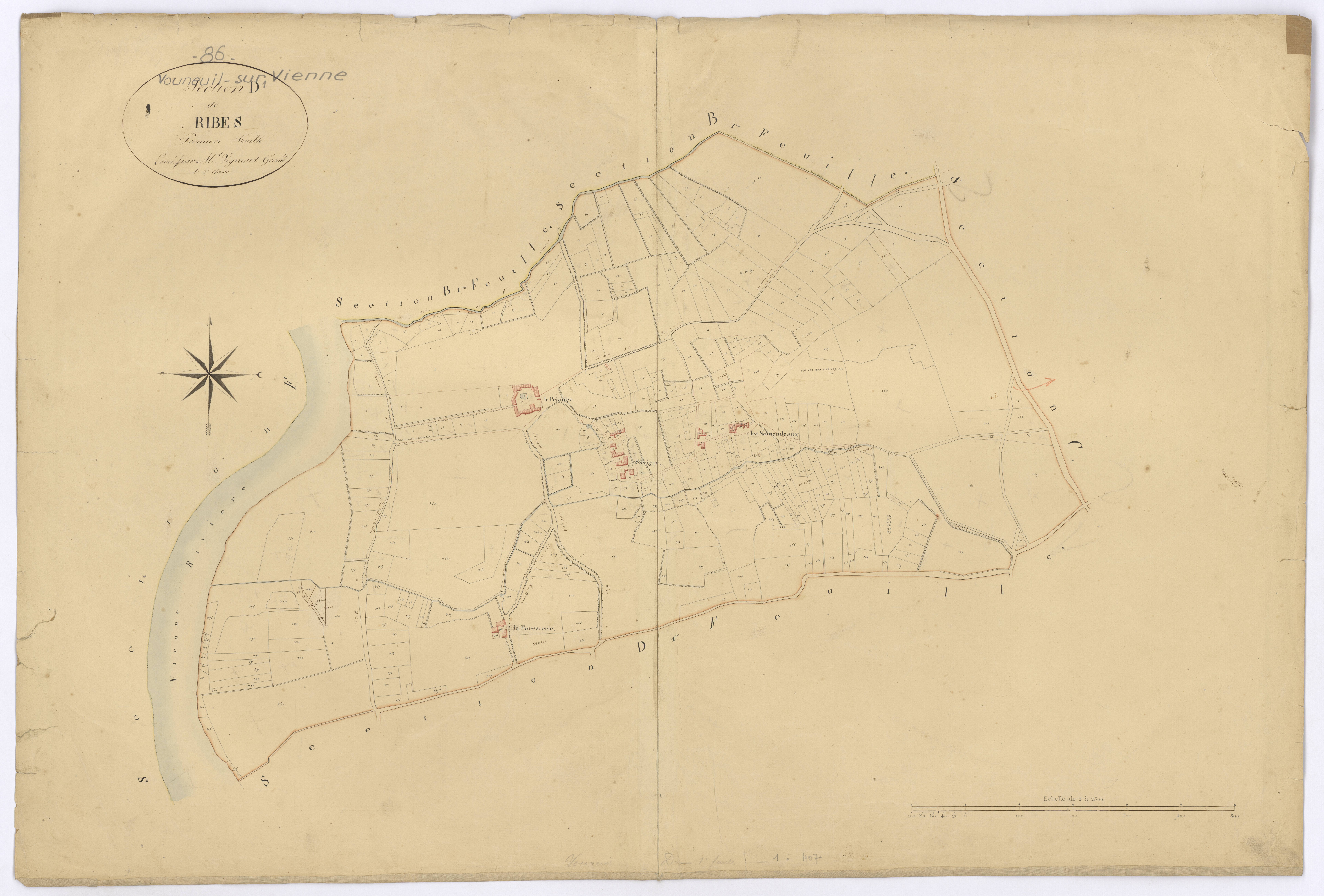 Vouneuil-sur-Vienne - FRAD086_cadastre Plans 