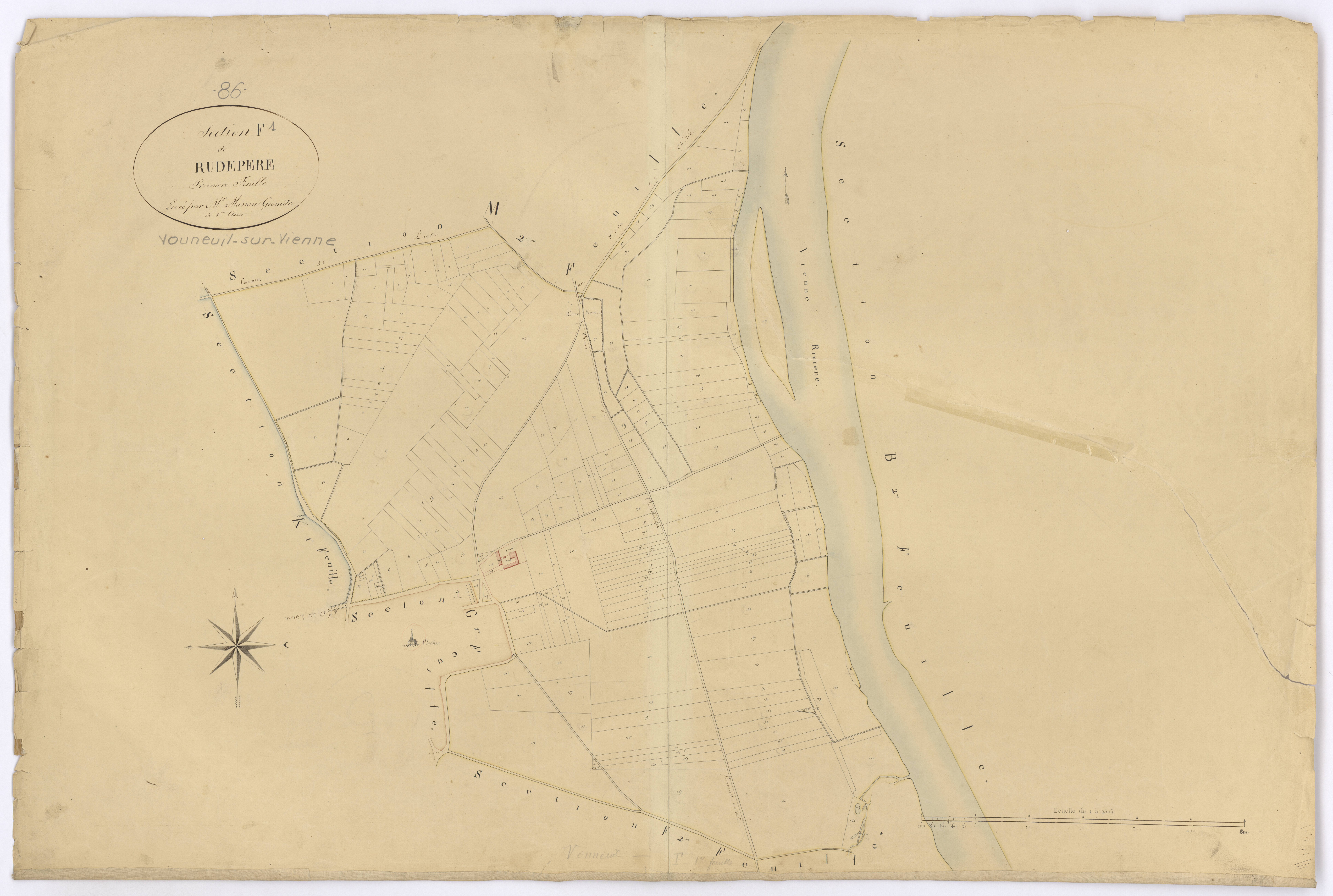 Vouneuil-sur-Vienne - FRAD086_cadastre Plans 