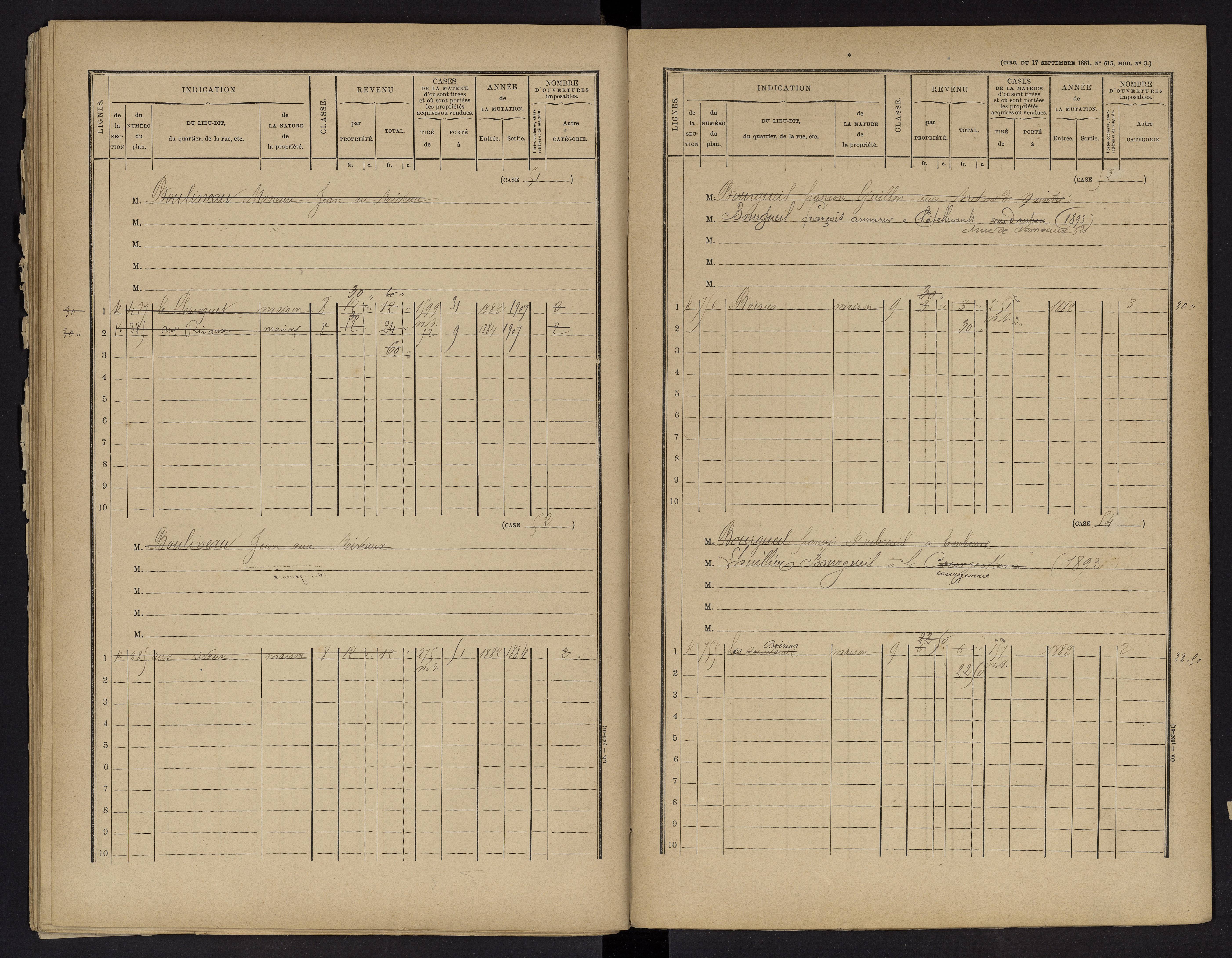 Vouneuil-sur-Vienne - FRAD086_cadastre Cases 1-479. 