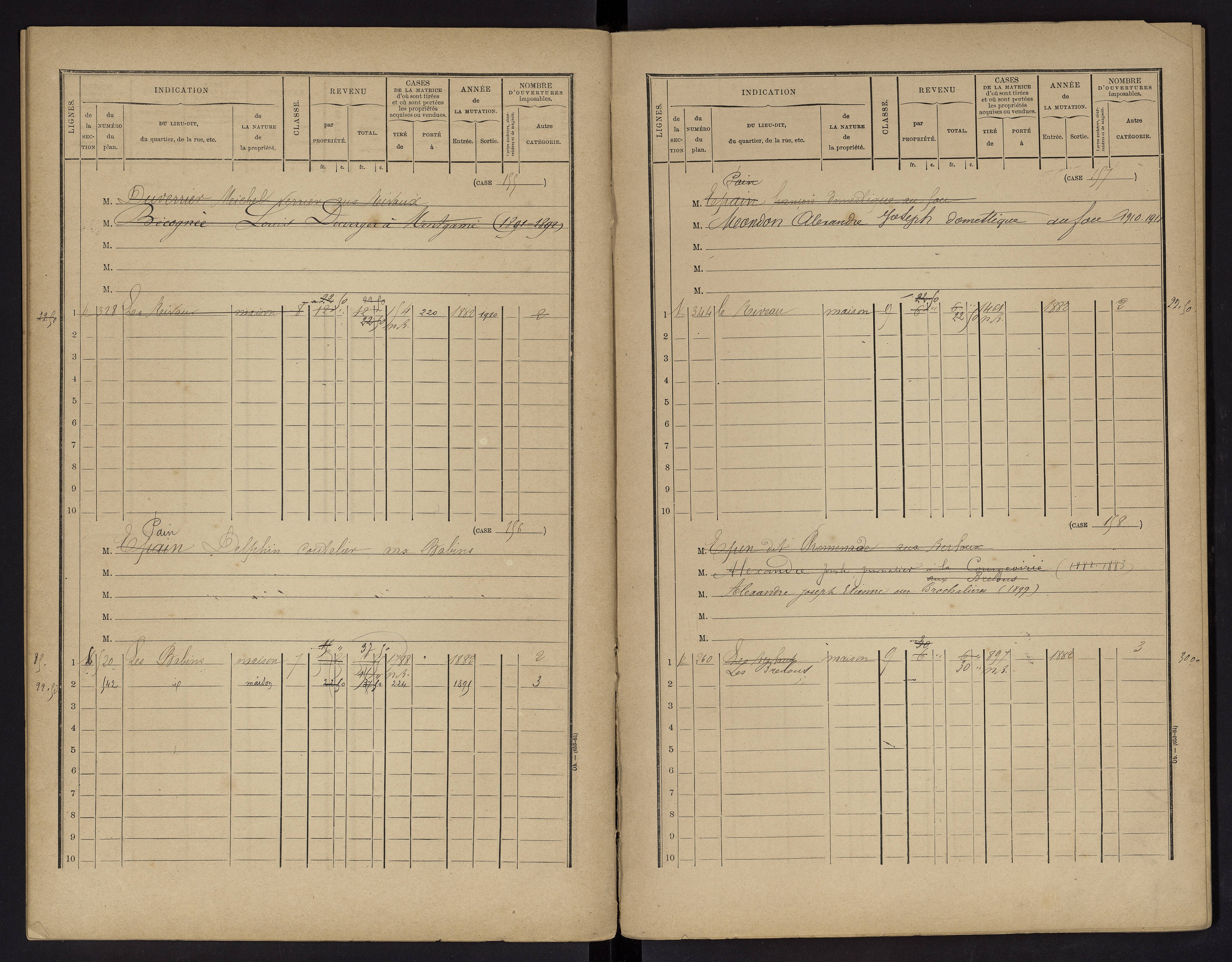 Vouneuil-sur-Vienne - FRAD086_cadastre Cases 1-479. 