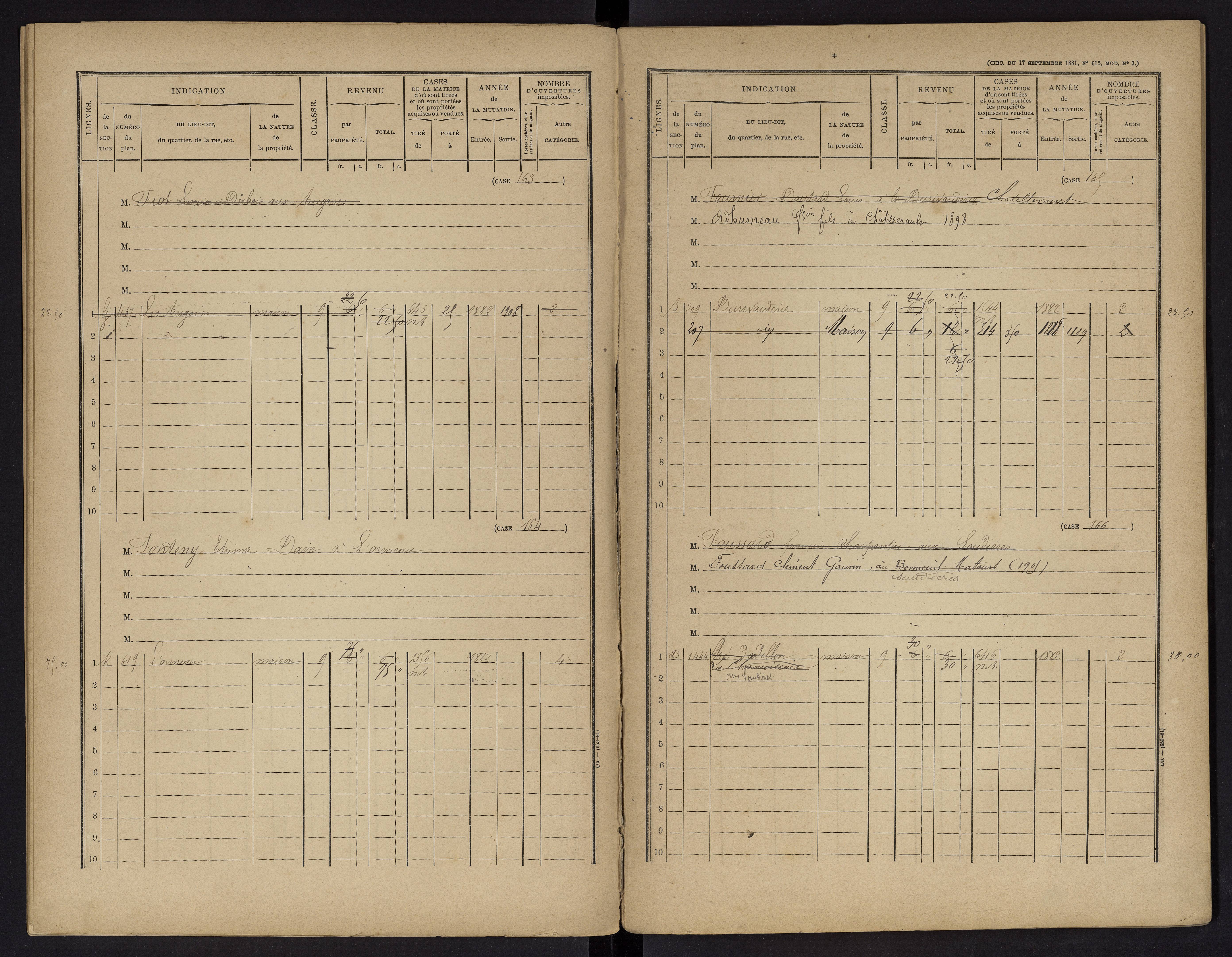 Vouneuil-sur-Vienne - FRAD086_cadastre Cases 1-479. 