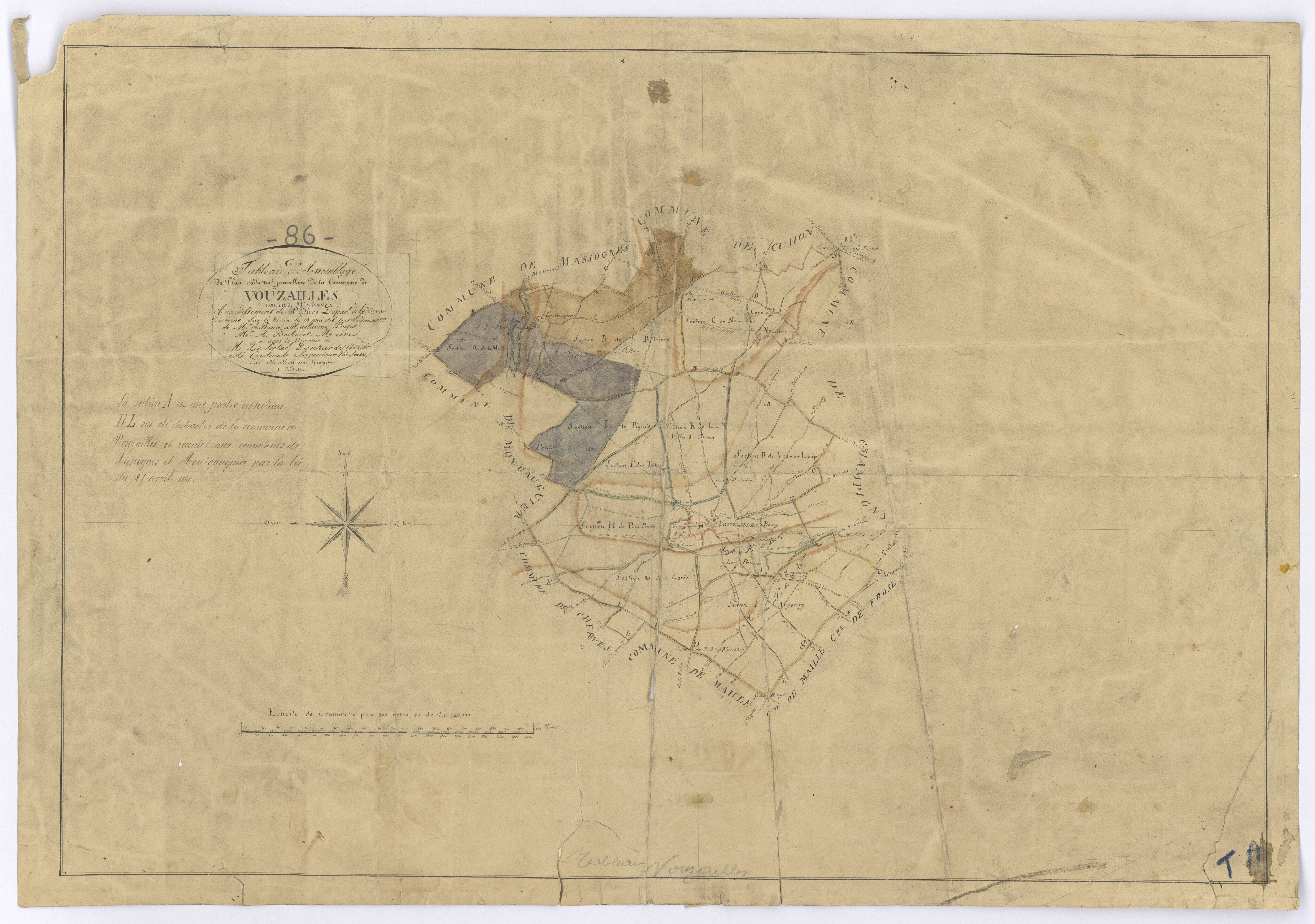 Vouzailles - FRAD086_cadastre Plans 