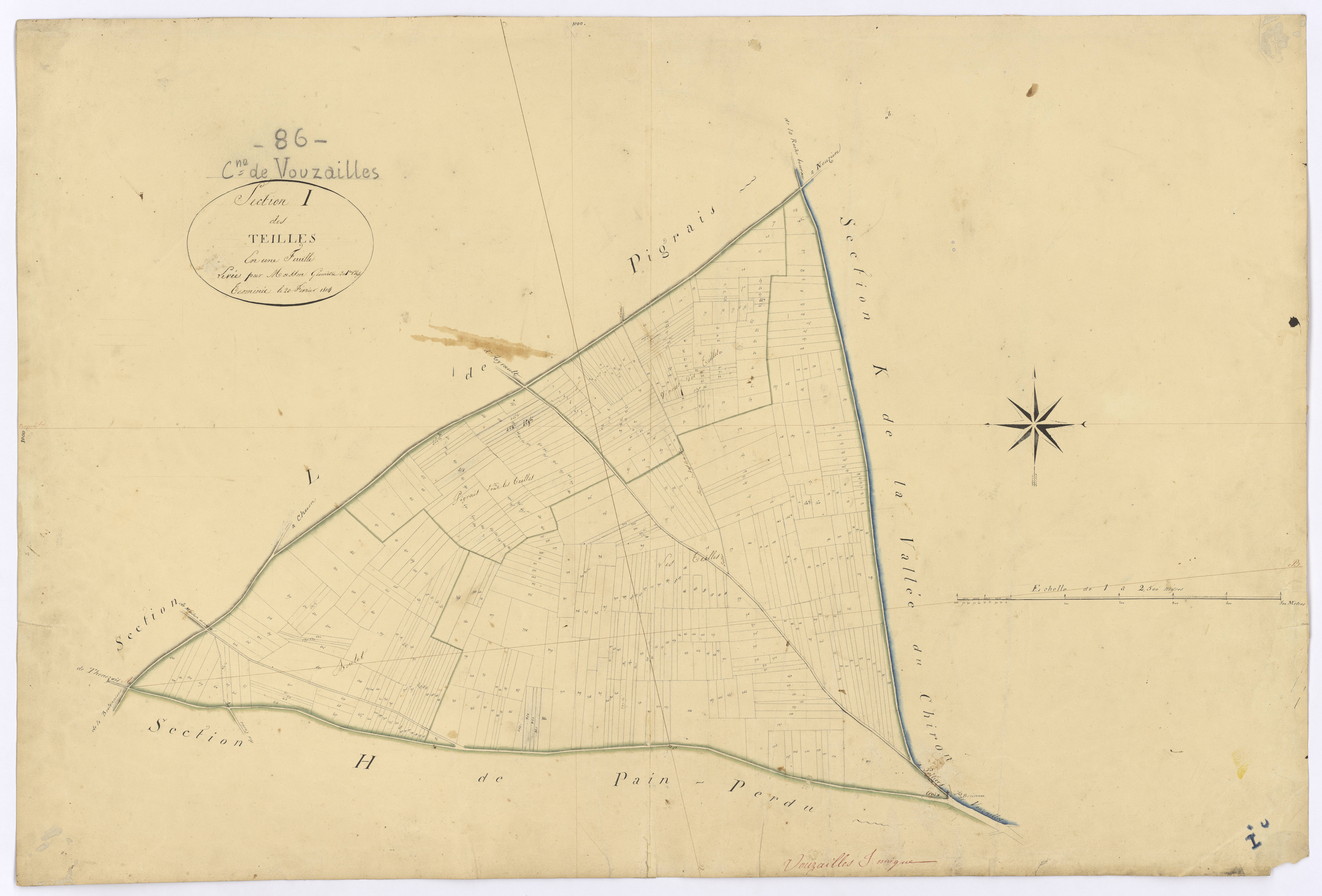 Vouzailles - FRAD086_cadastre Plans 