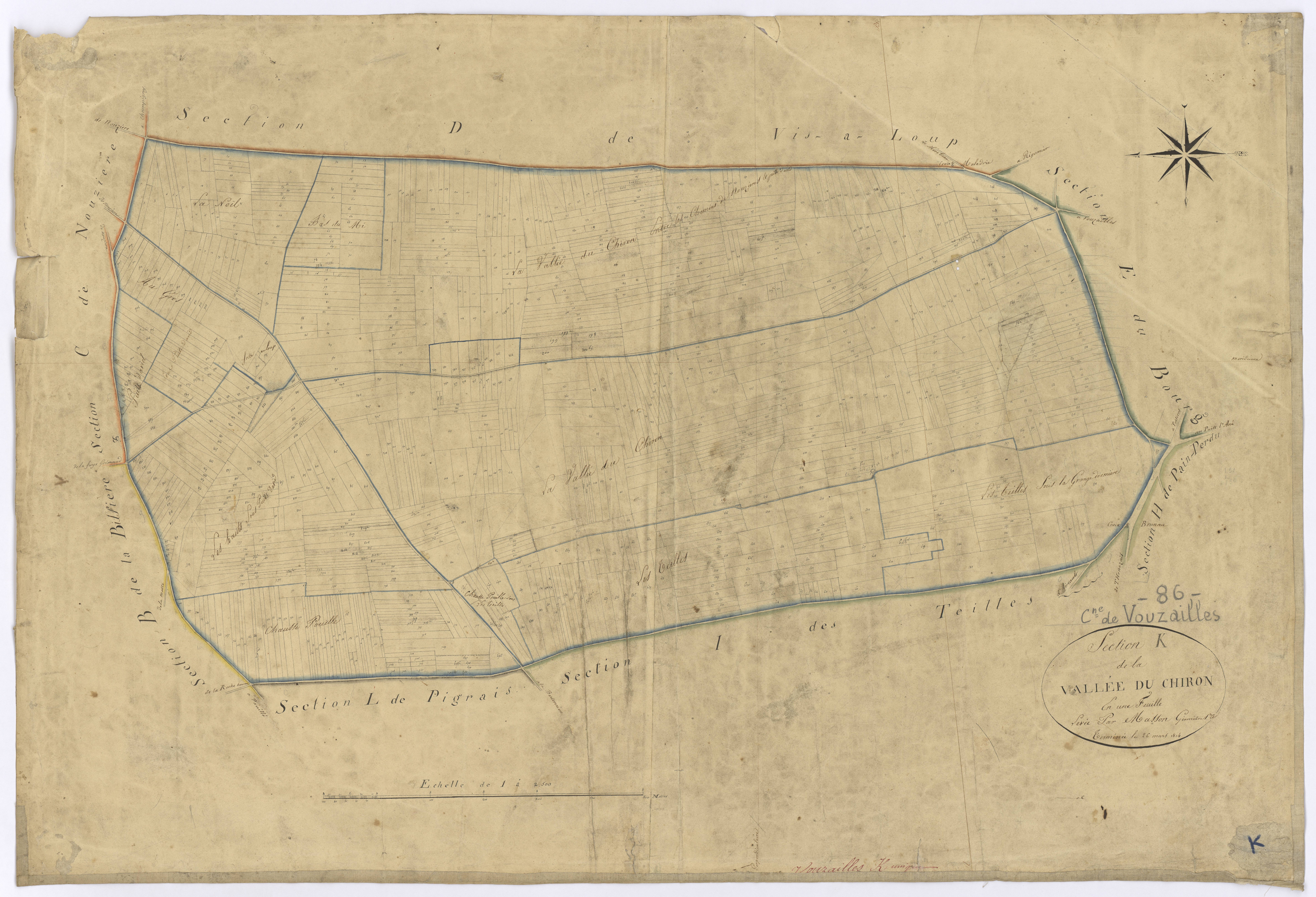 Vouzailles - FRAD086_cadastre Plans 