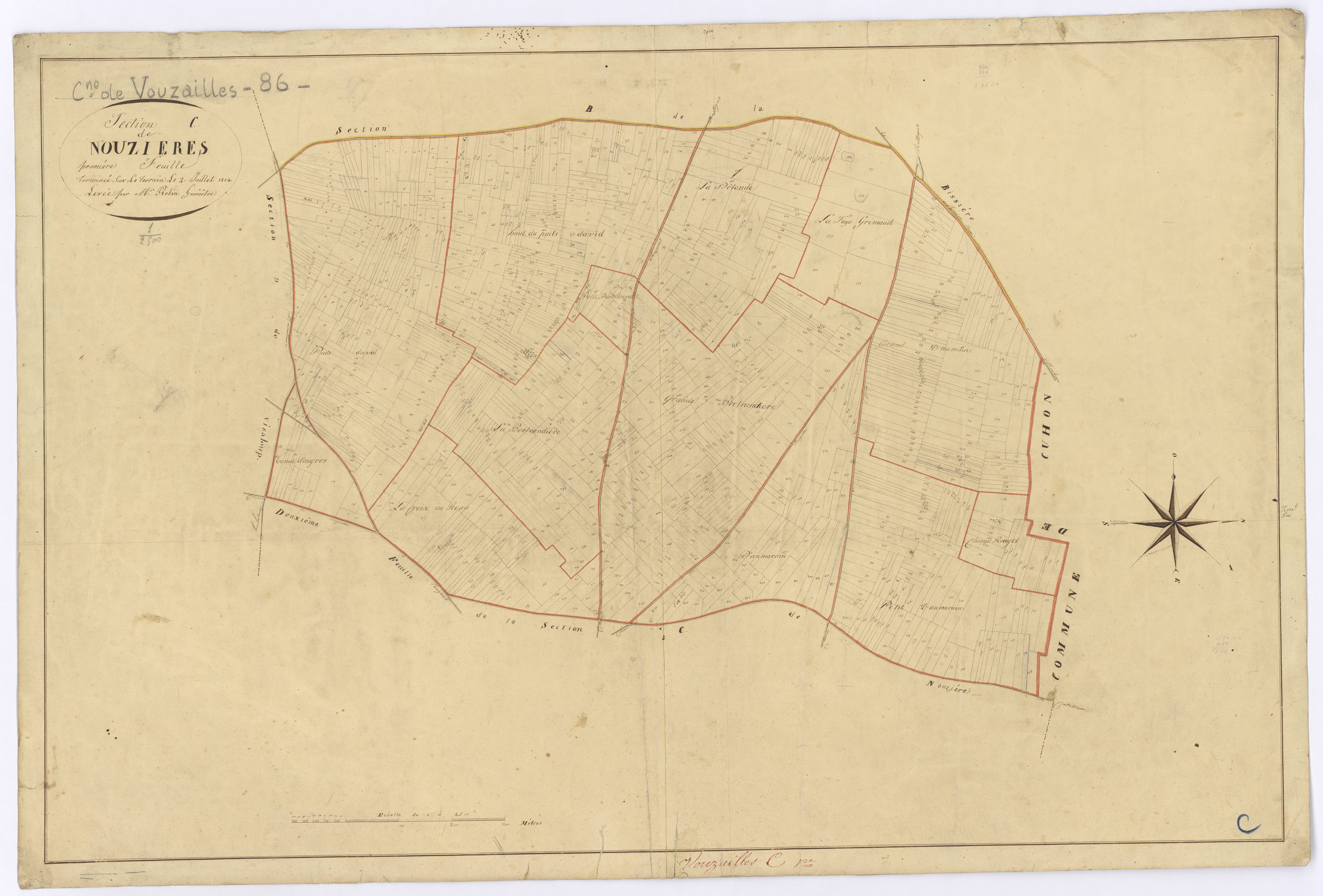 Vouzailles - FRAD086_cadastre Plans 
