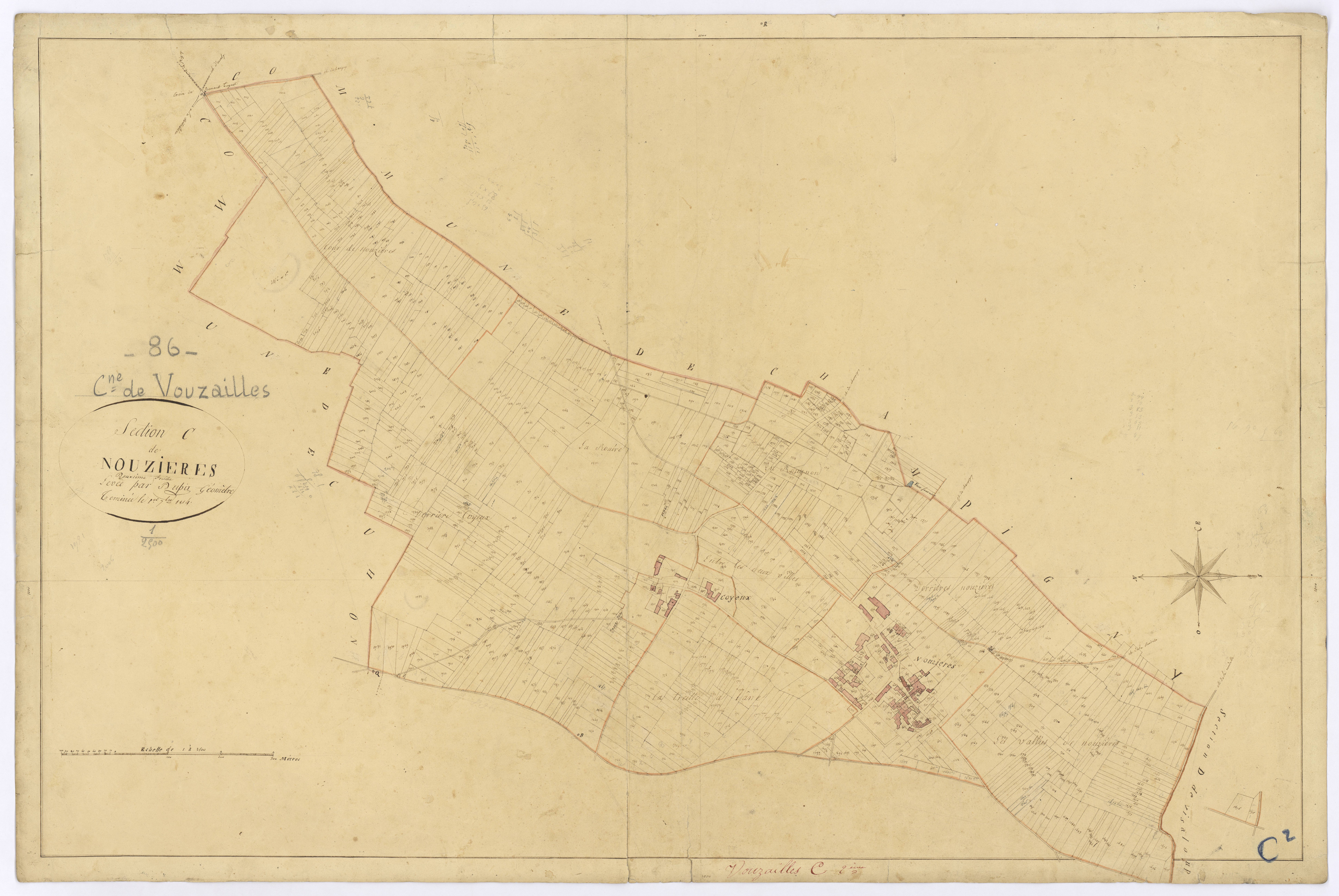 Vouzailles - FRAD086_cadastre Plans 