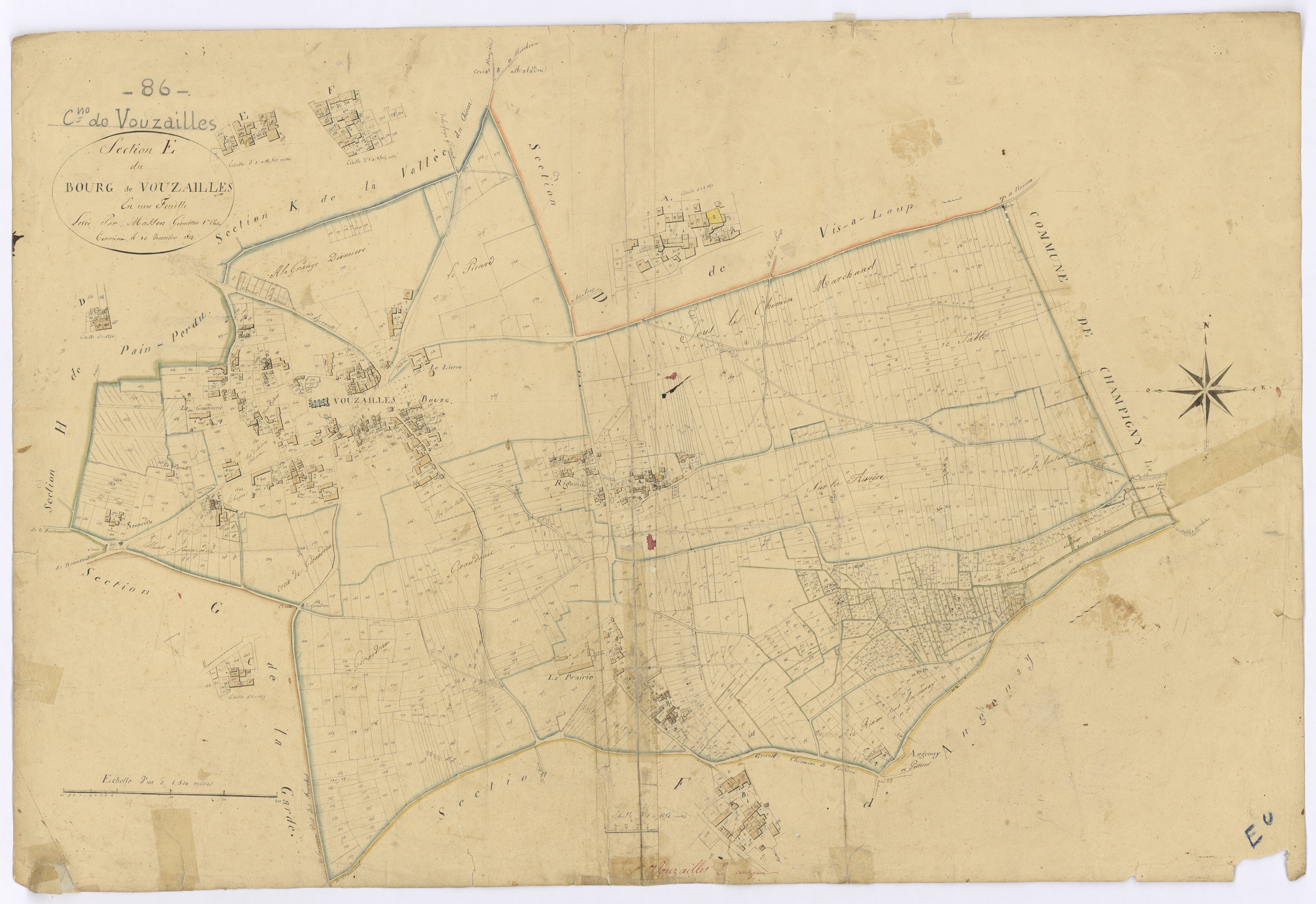 Vouzailles - FRAD086_cadastre Plans 