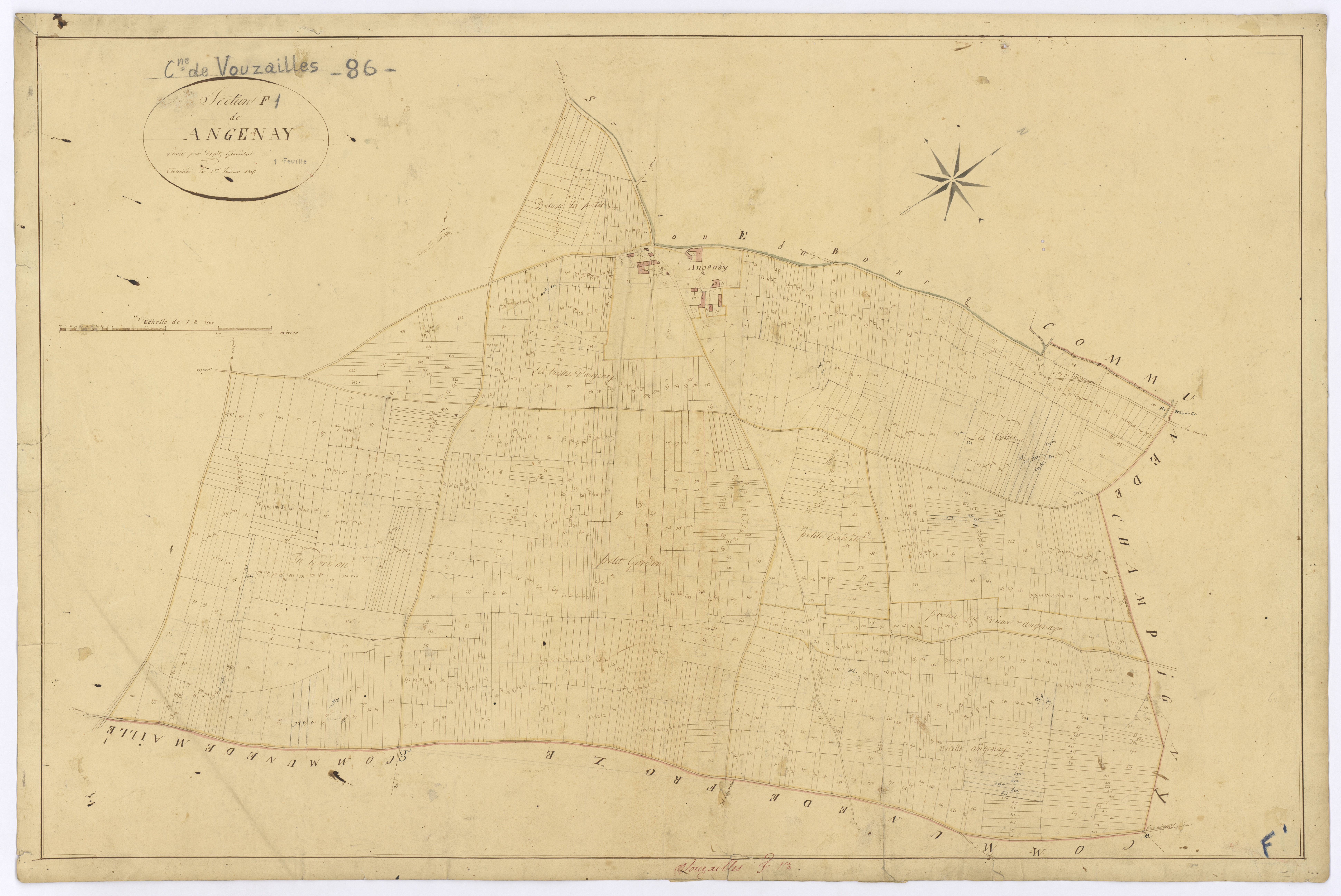 Vouzailles - FRAD086_cadastre Plans 