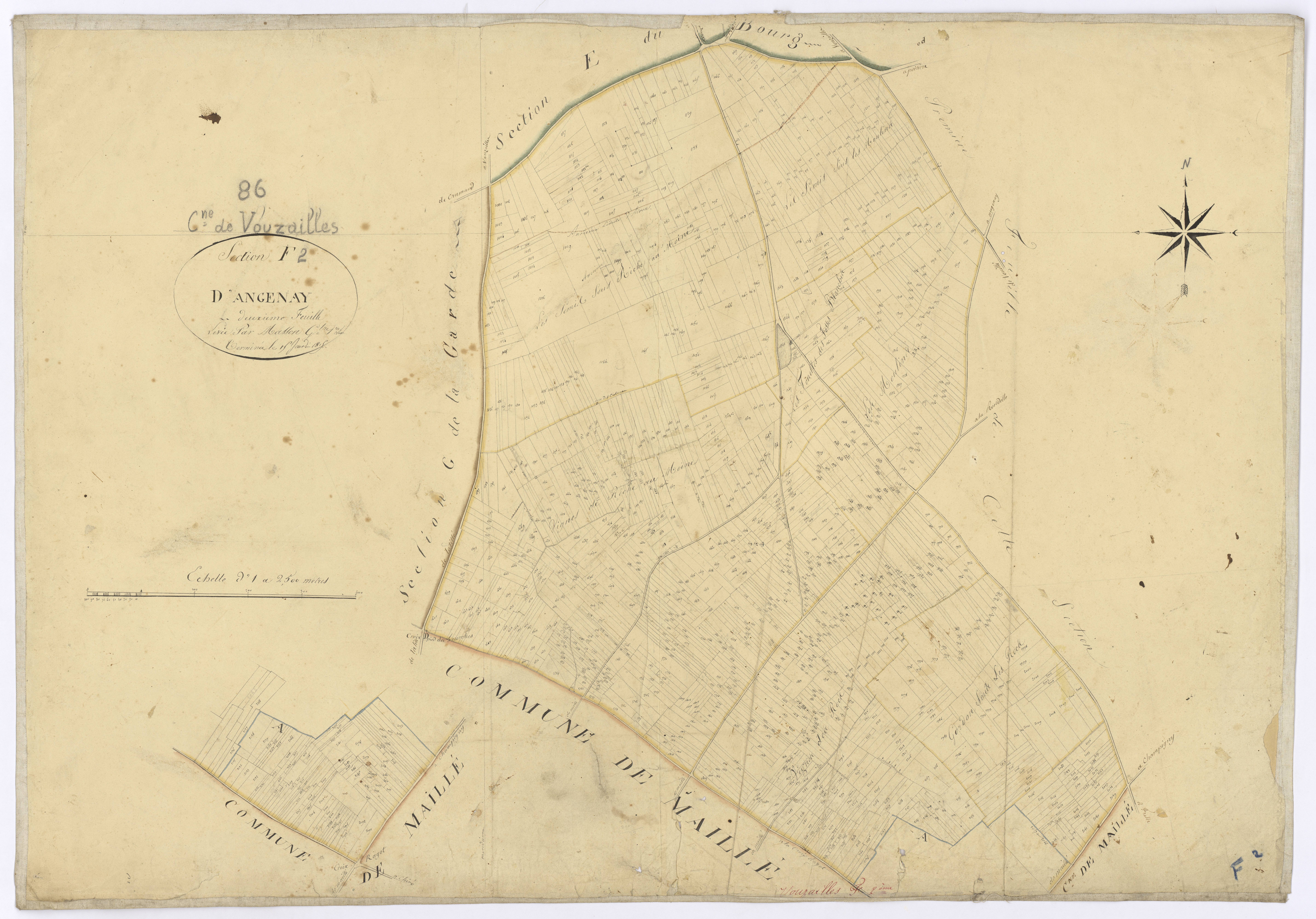 Vouzailles - FRAD086_cadastre Plans 