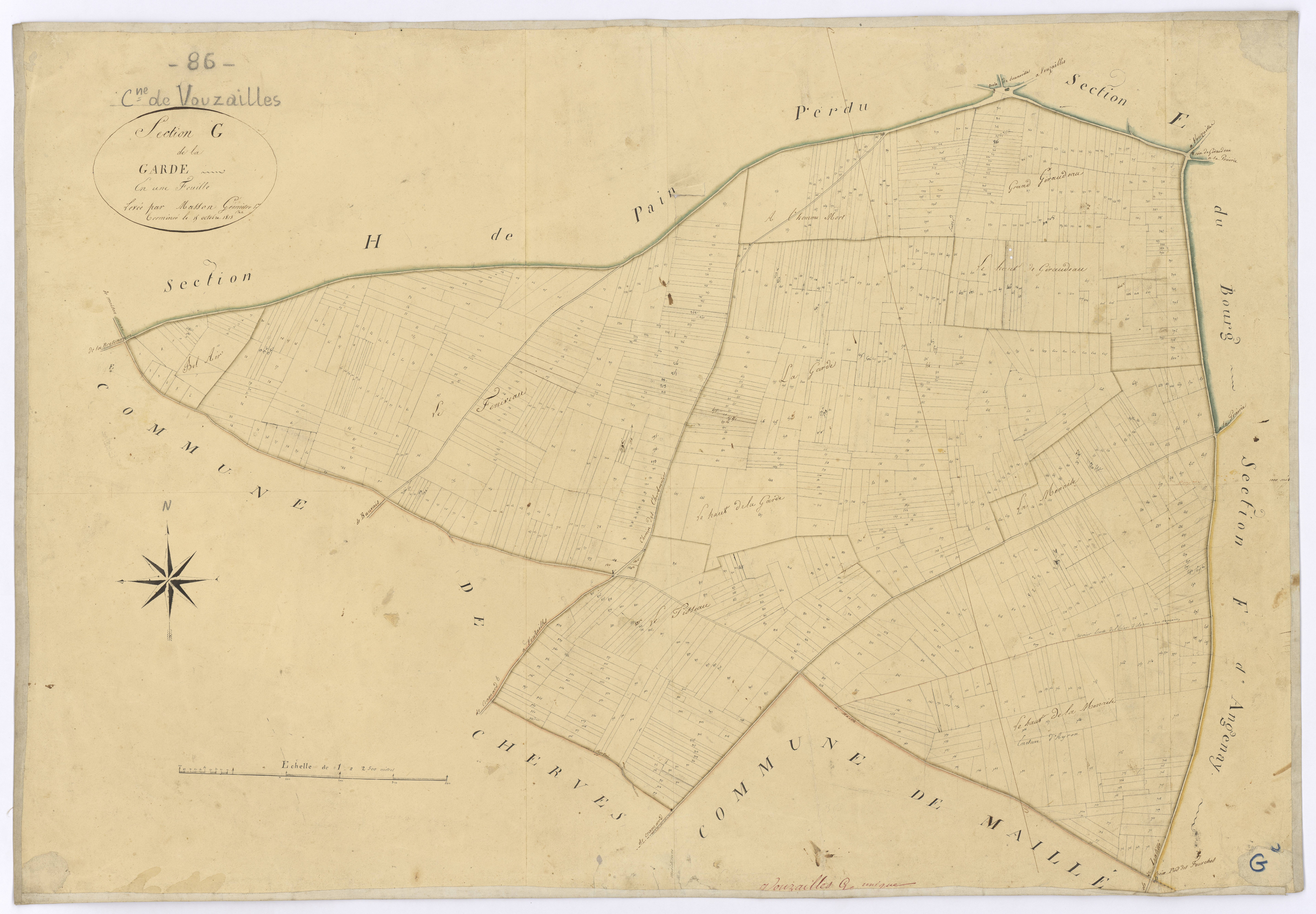 Vouzailles - FRAD086_cadastre Plans 