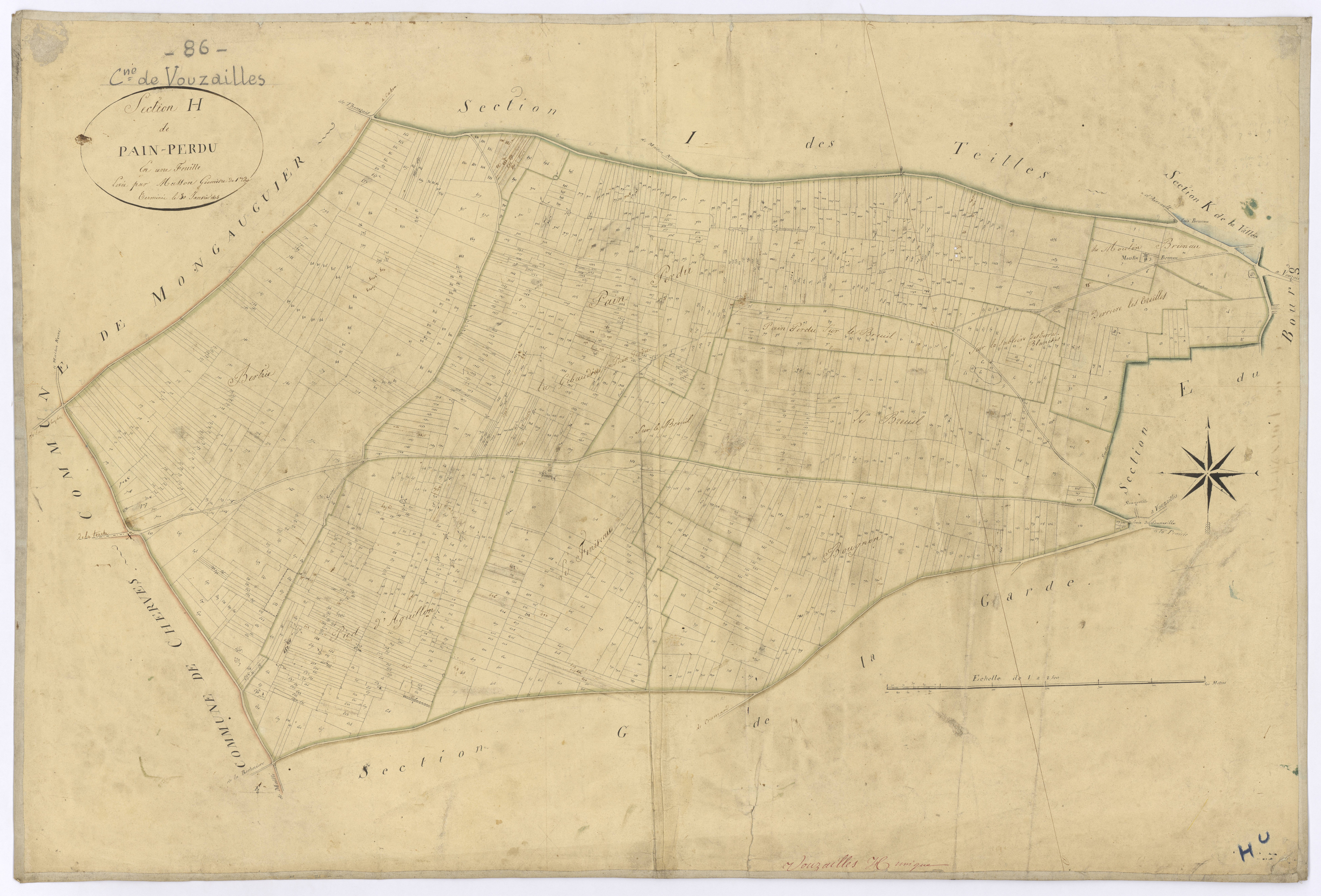 Vouzailles - FRAD086_cadastre Plans 