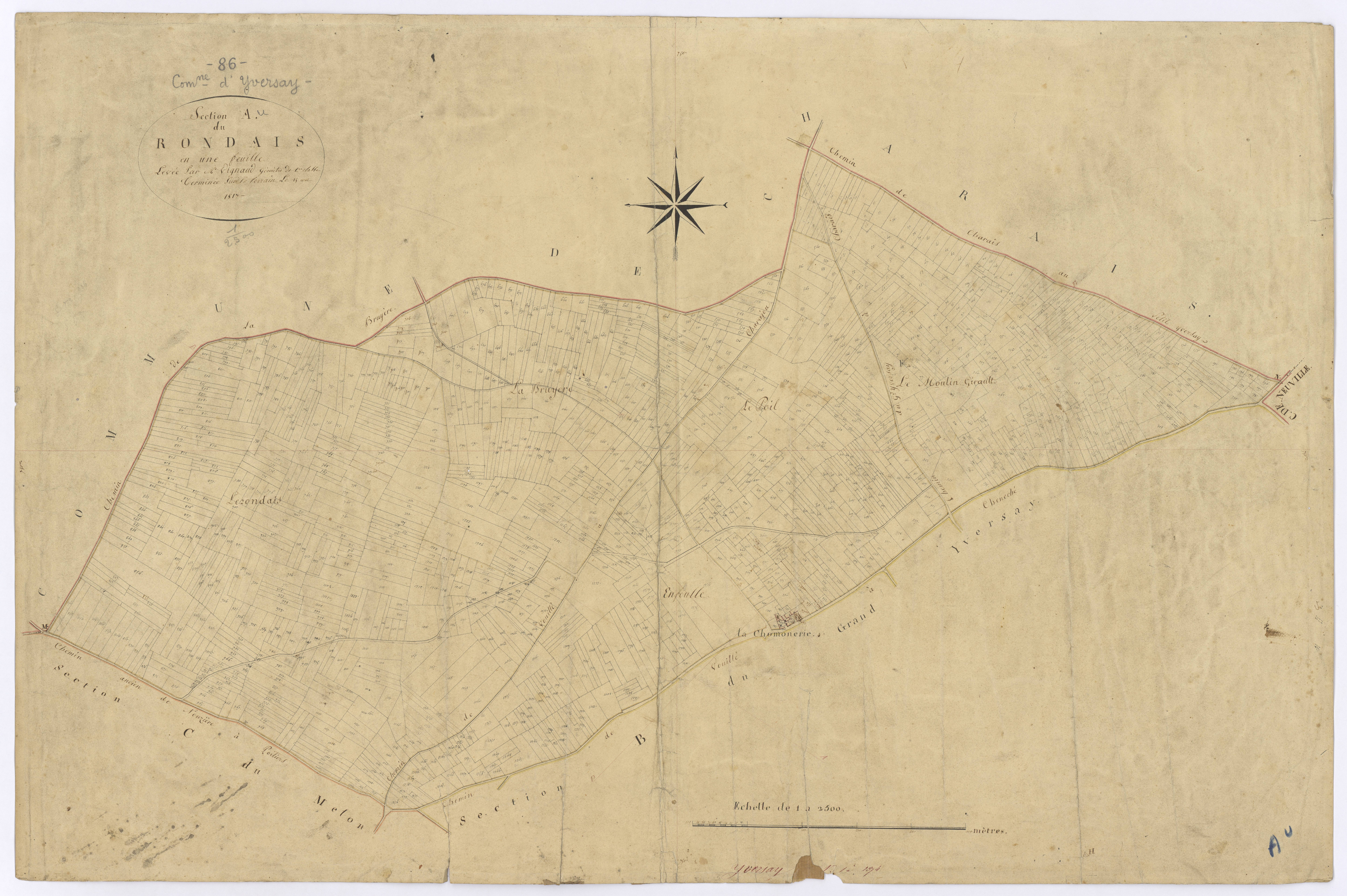 Yversay - FRAD086_cadastre Plans 