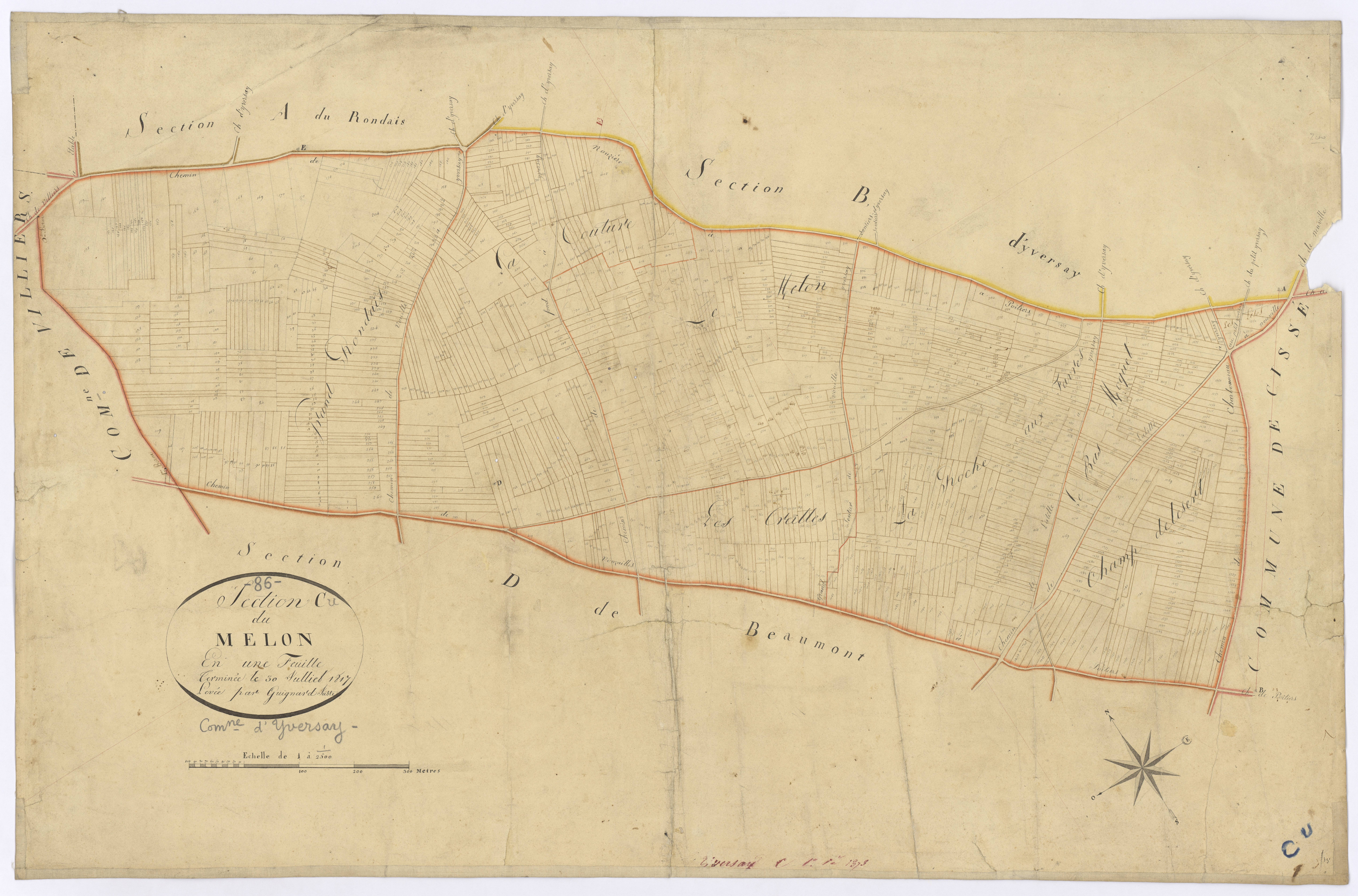 Yversay - FRAD086_cadastre Plans 