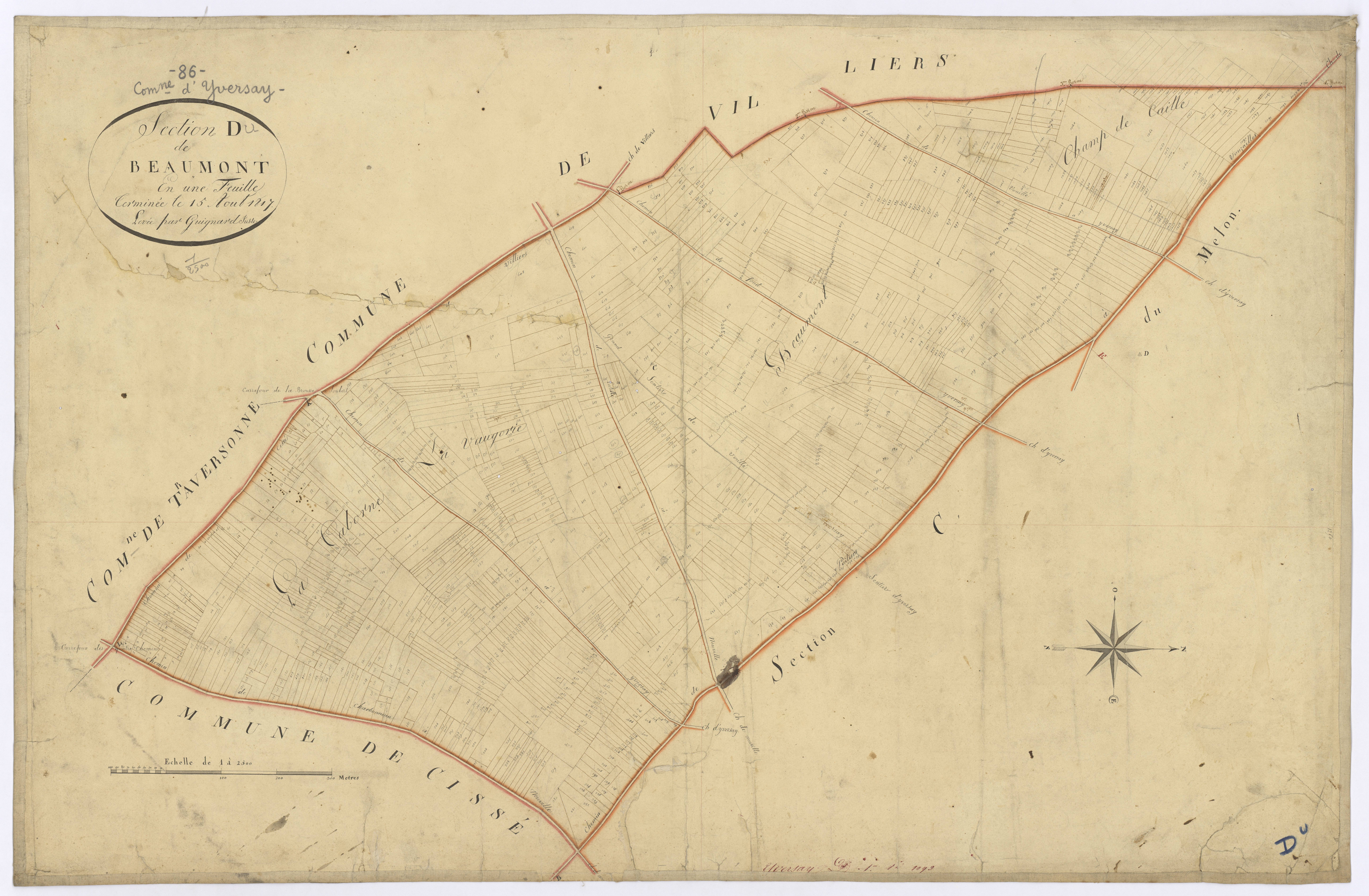 Yversay - FRAD086_cadastre Plans 
