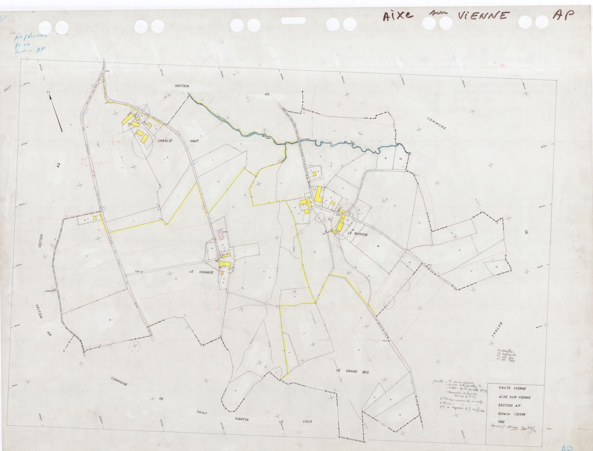 Aixe-sur-Vienne DDFIP 87 1982