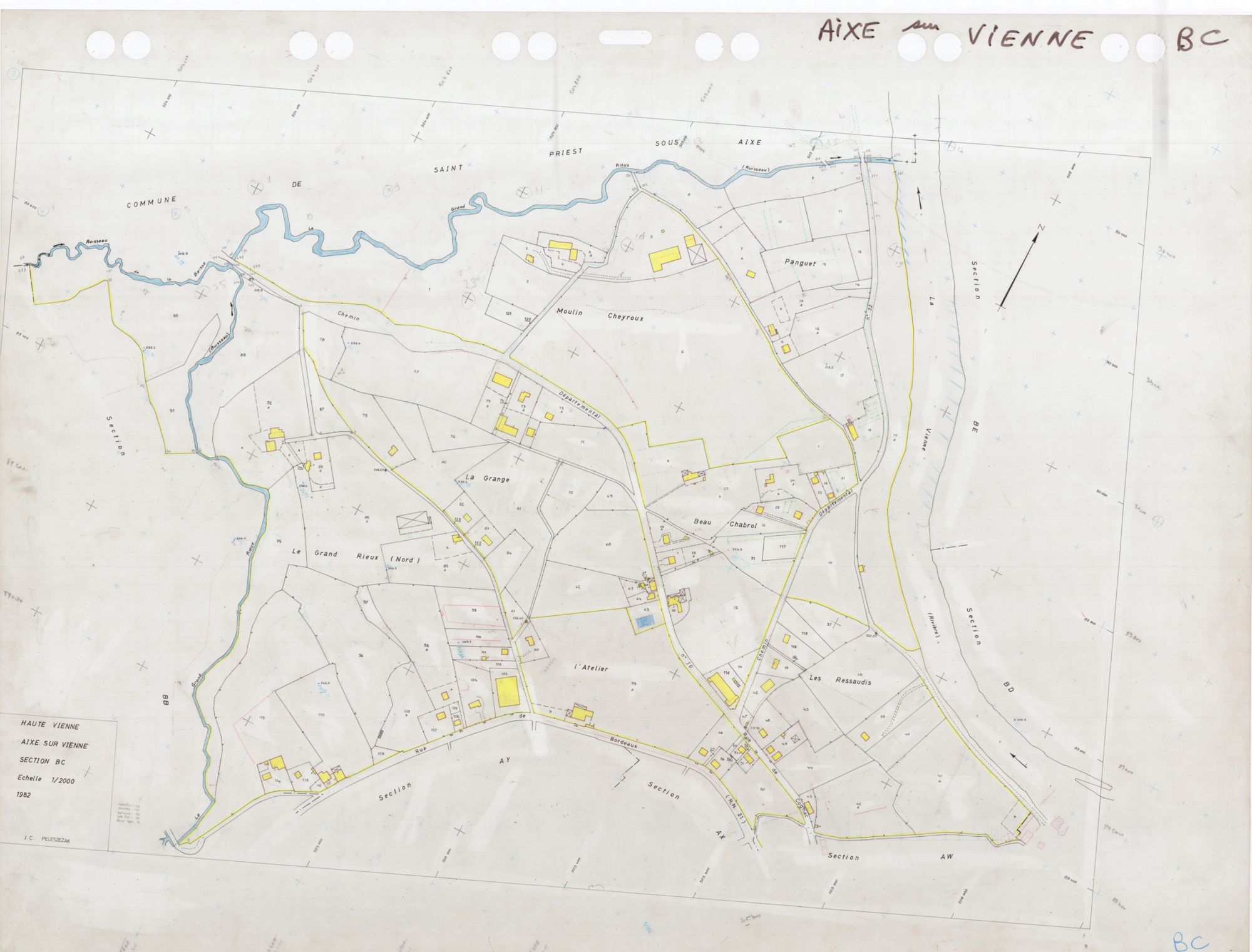 Aixe-sur-Vienne DDFIP 87 1982