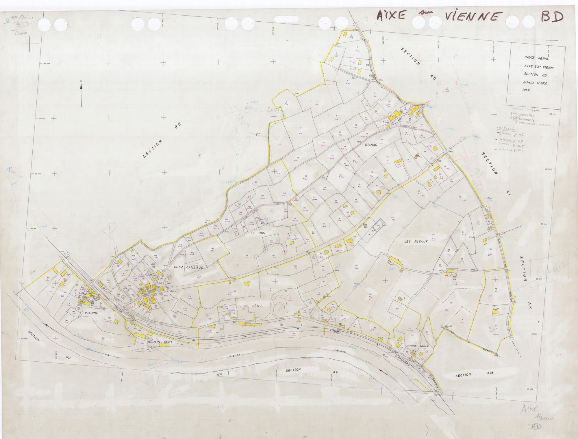 Aixe-sur-Vienne DDFIP 87 1982