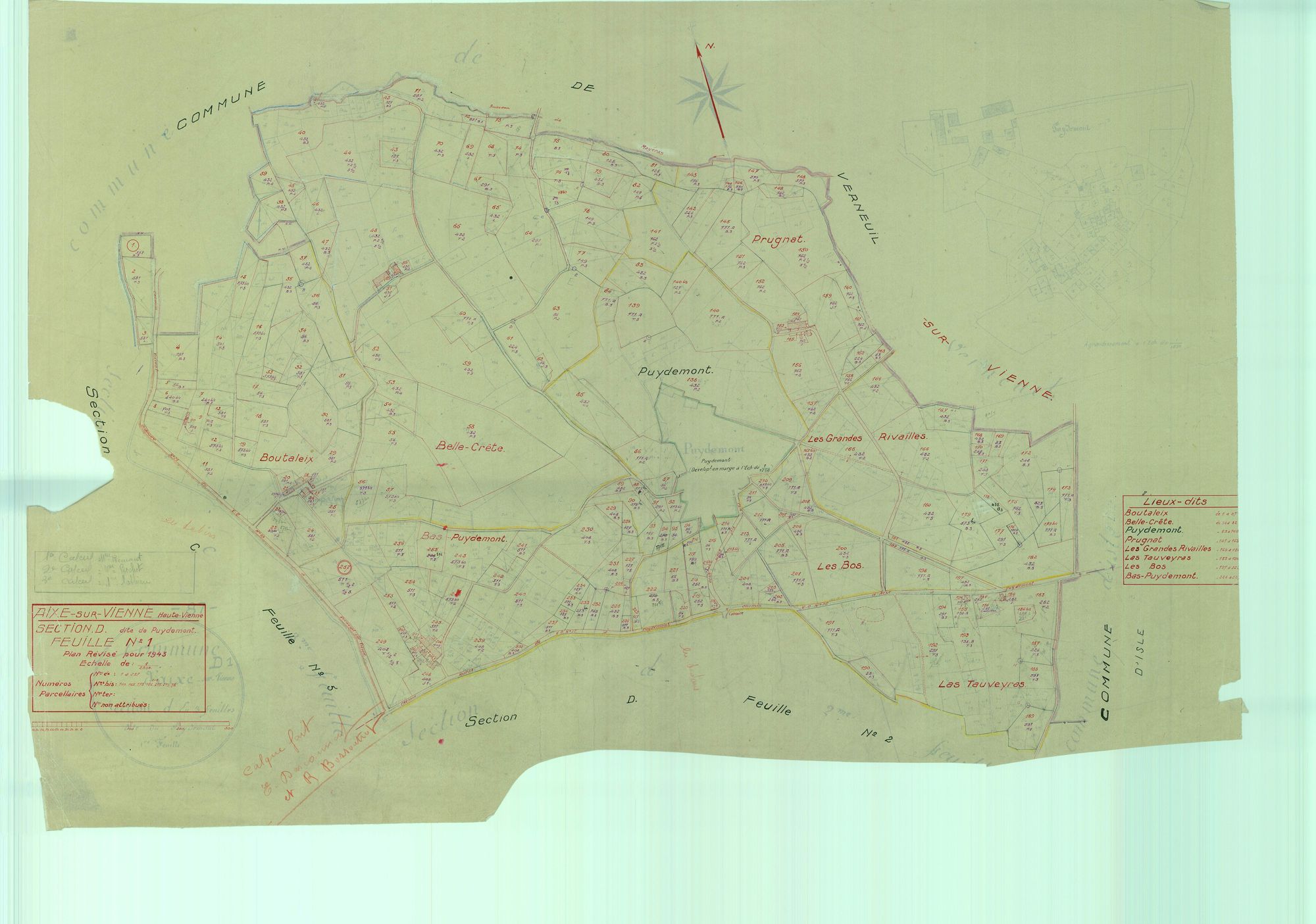 Aixe-sur-Vienne 1203 W 1 1943