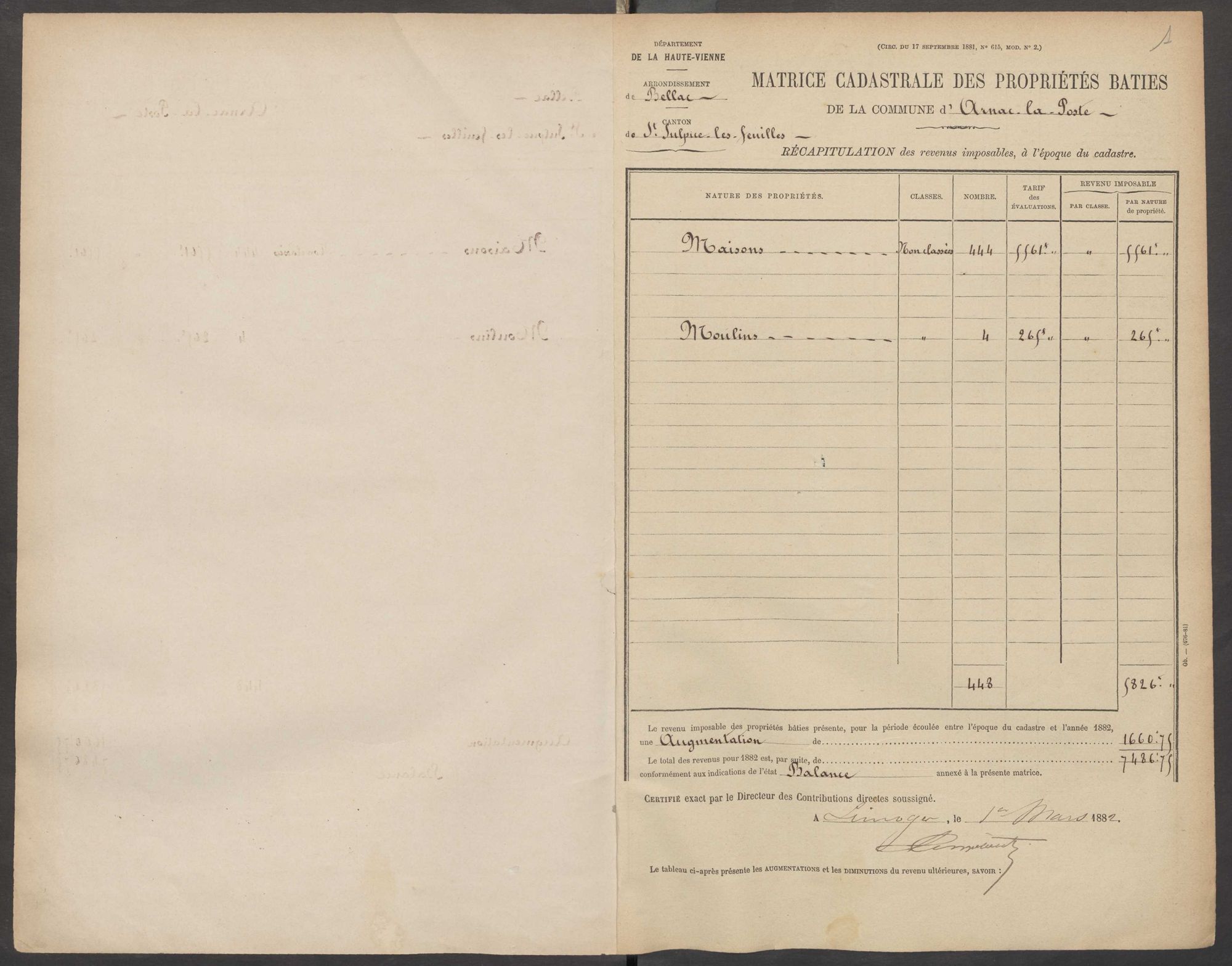 Arnac-la-Poste 3 P 13 / 11 1882-1910