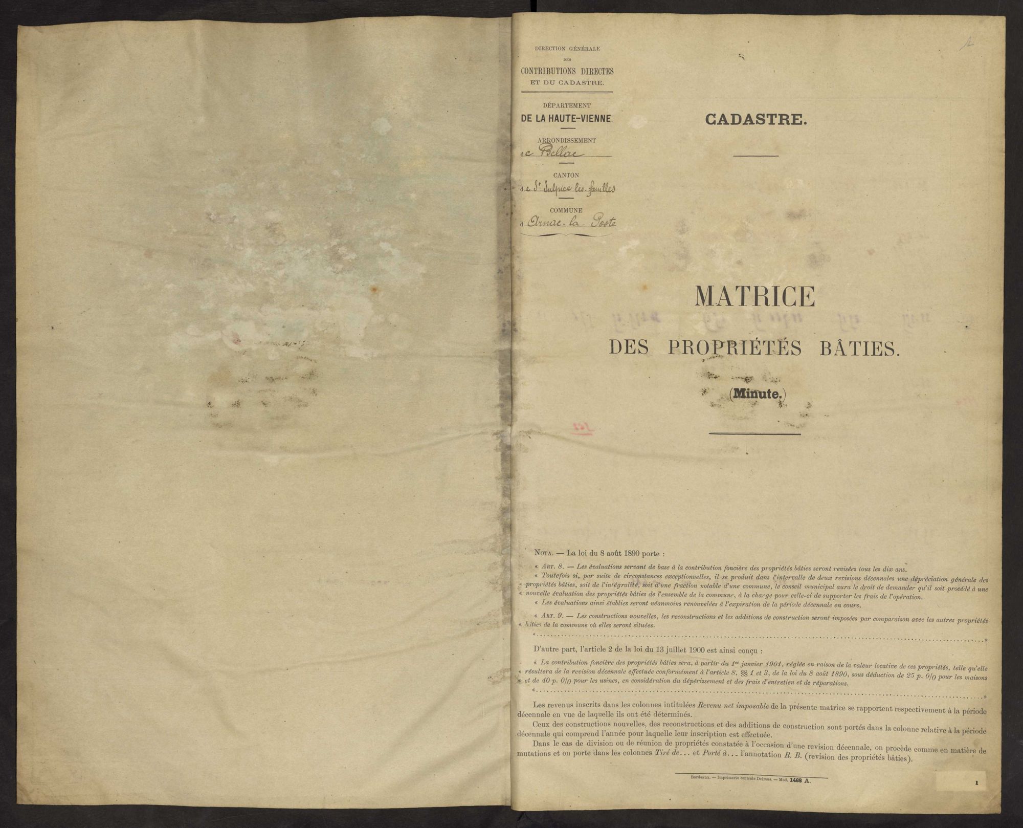 Arnac-la-Poste 3 P 13 / 12 1910-1936