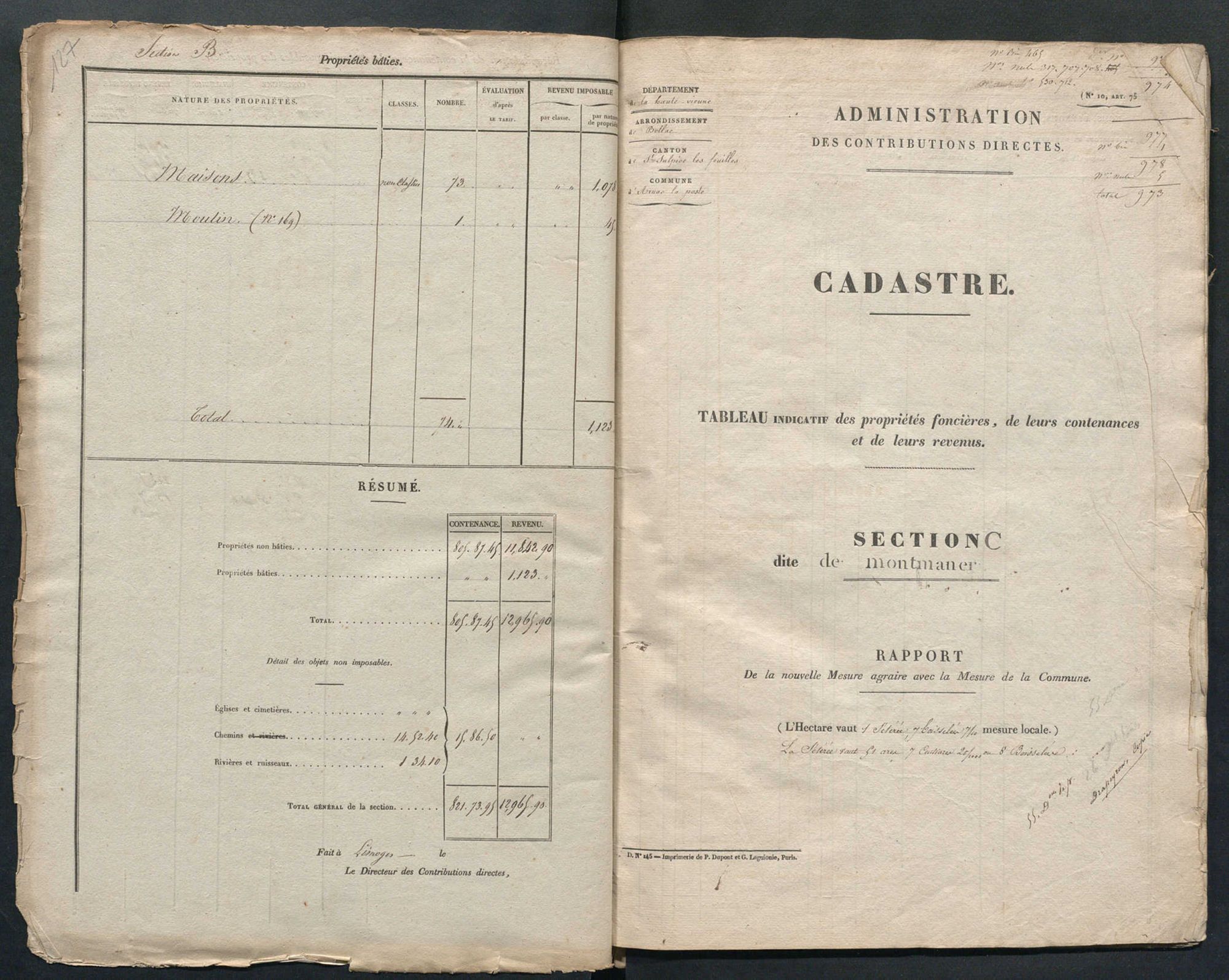 Arnac-la-Poste 3 P 13 / 3 1837