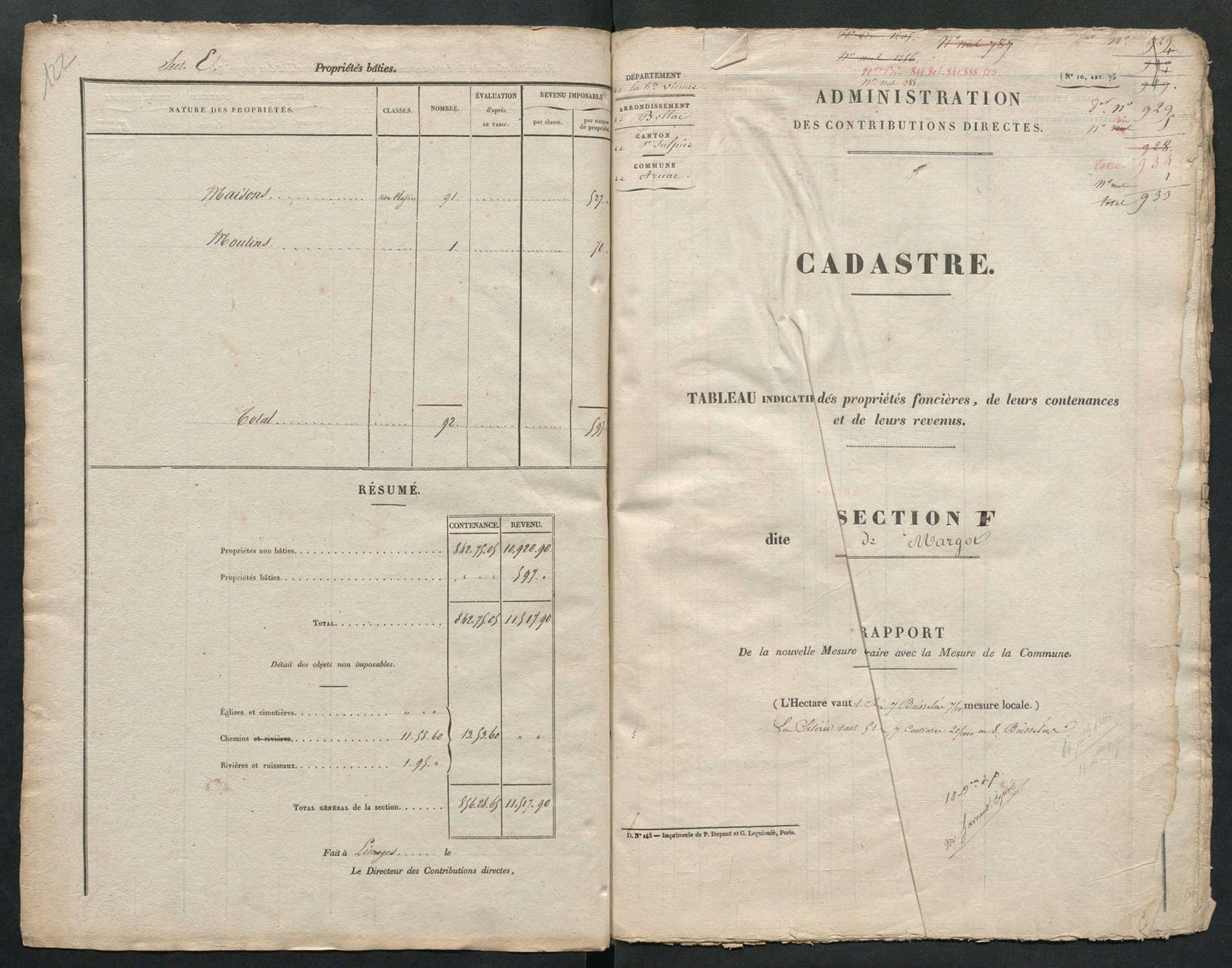 Arnac-la-Poste 3 P 13 / 3 1837