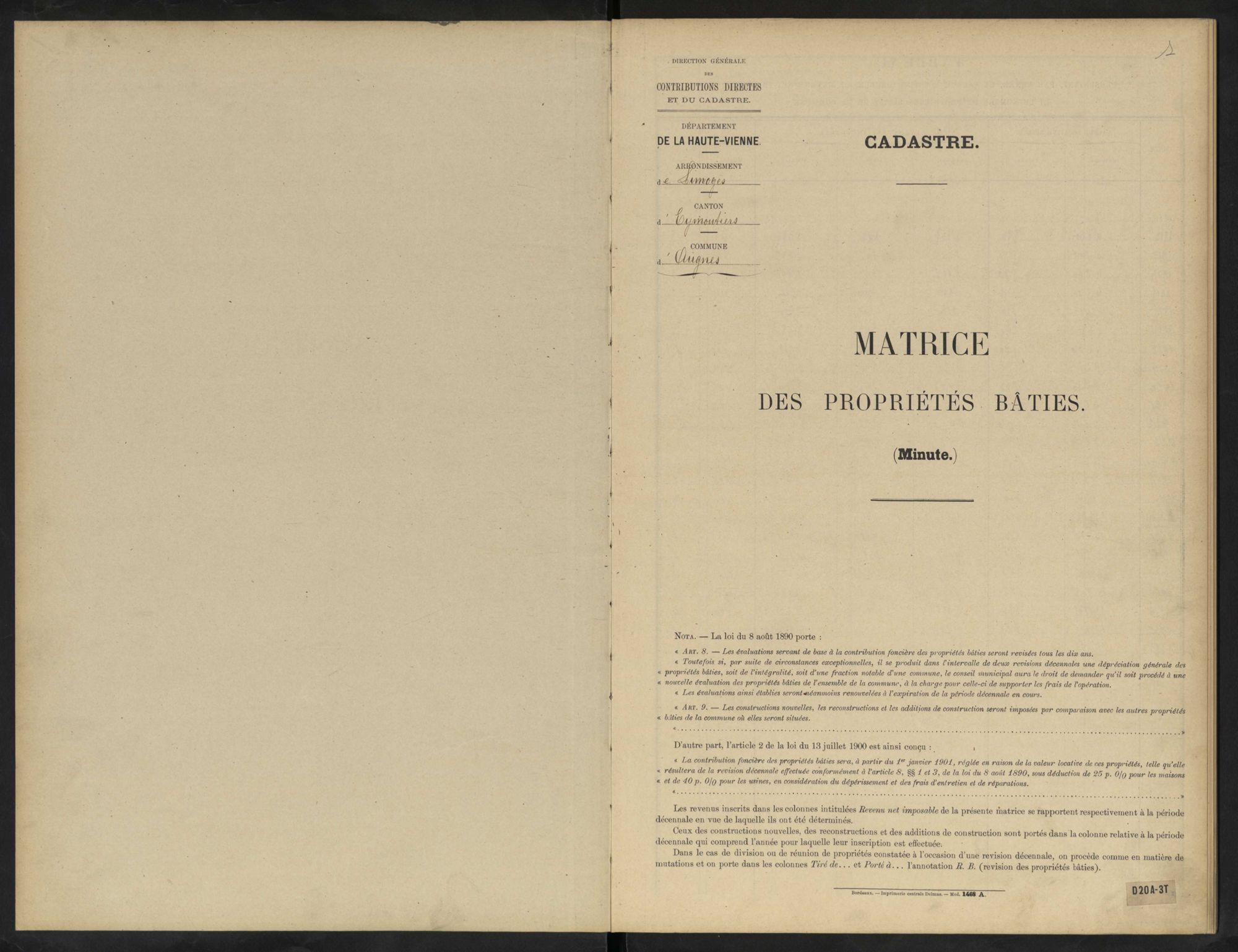 Augne 3 P 14 / 6 1910-1934