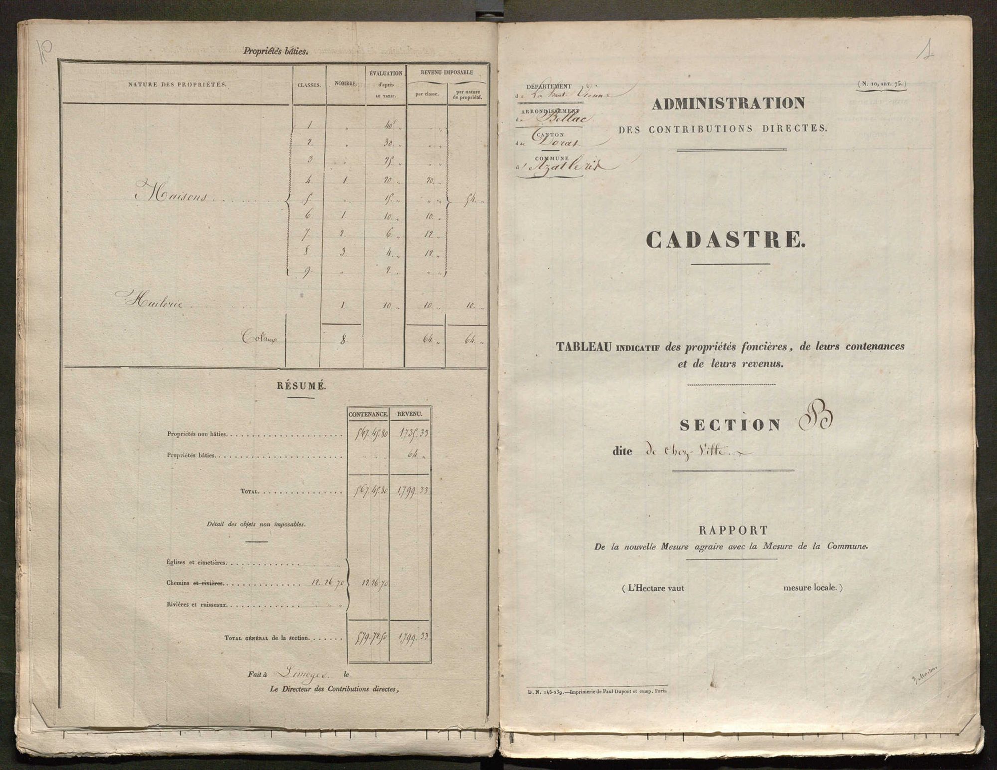 Azat-le-Ris 3 P 16 / 3 1840
