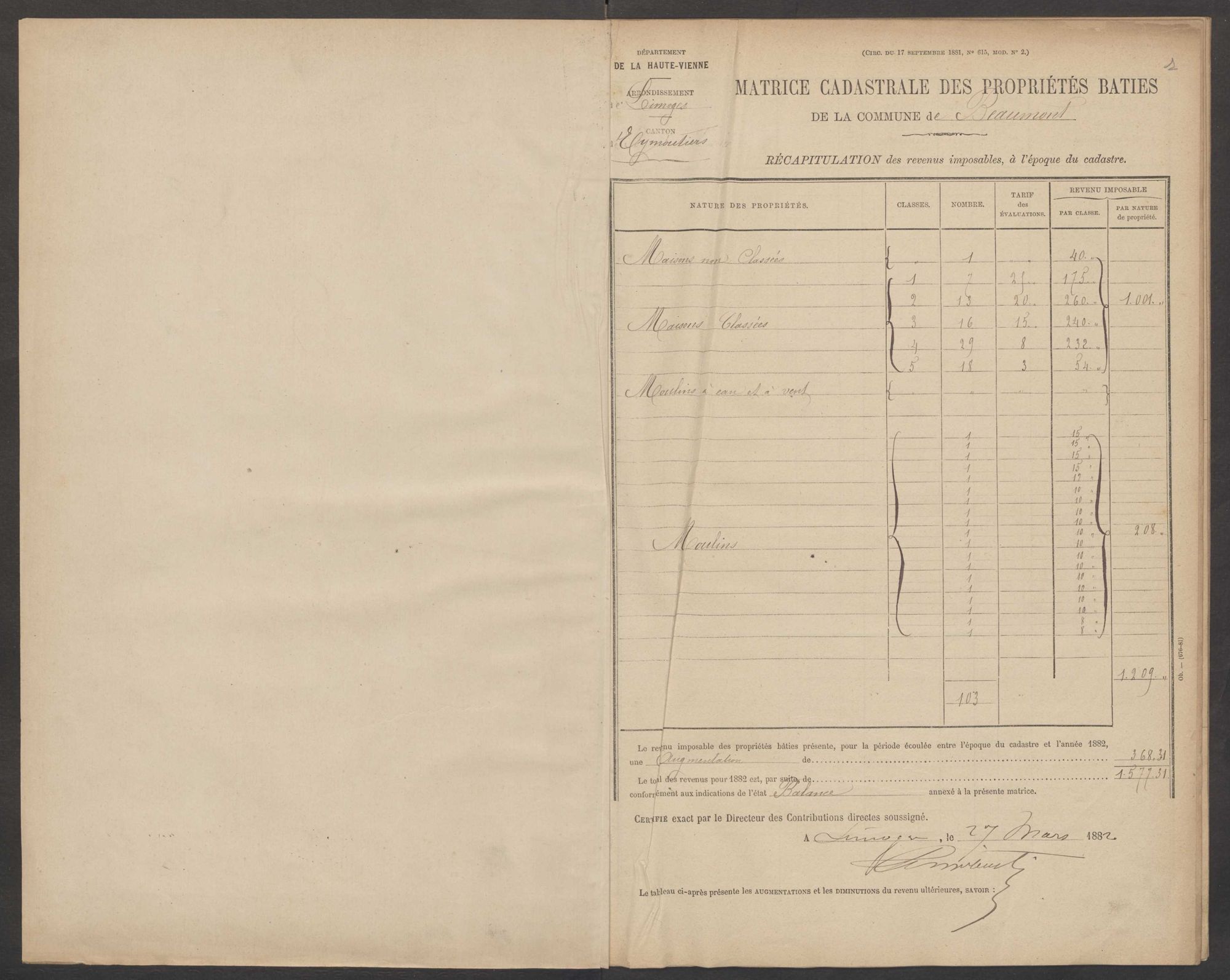 Beaumont-du-Lac 3 P 19 / 5 1882-1910
