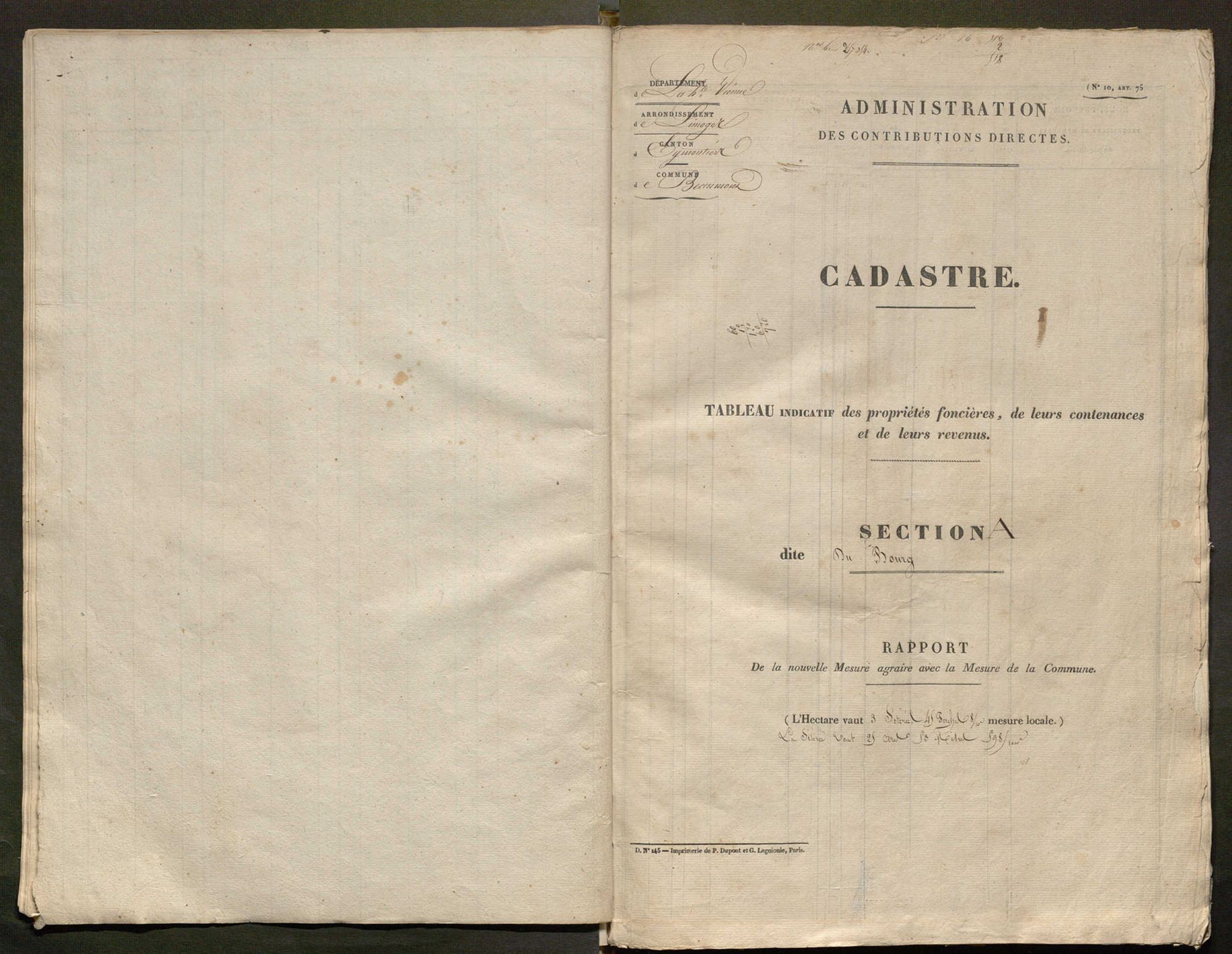 Beaumont-du-Lac 3 P 19 / 2 1836