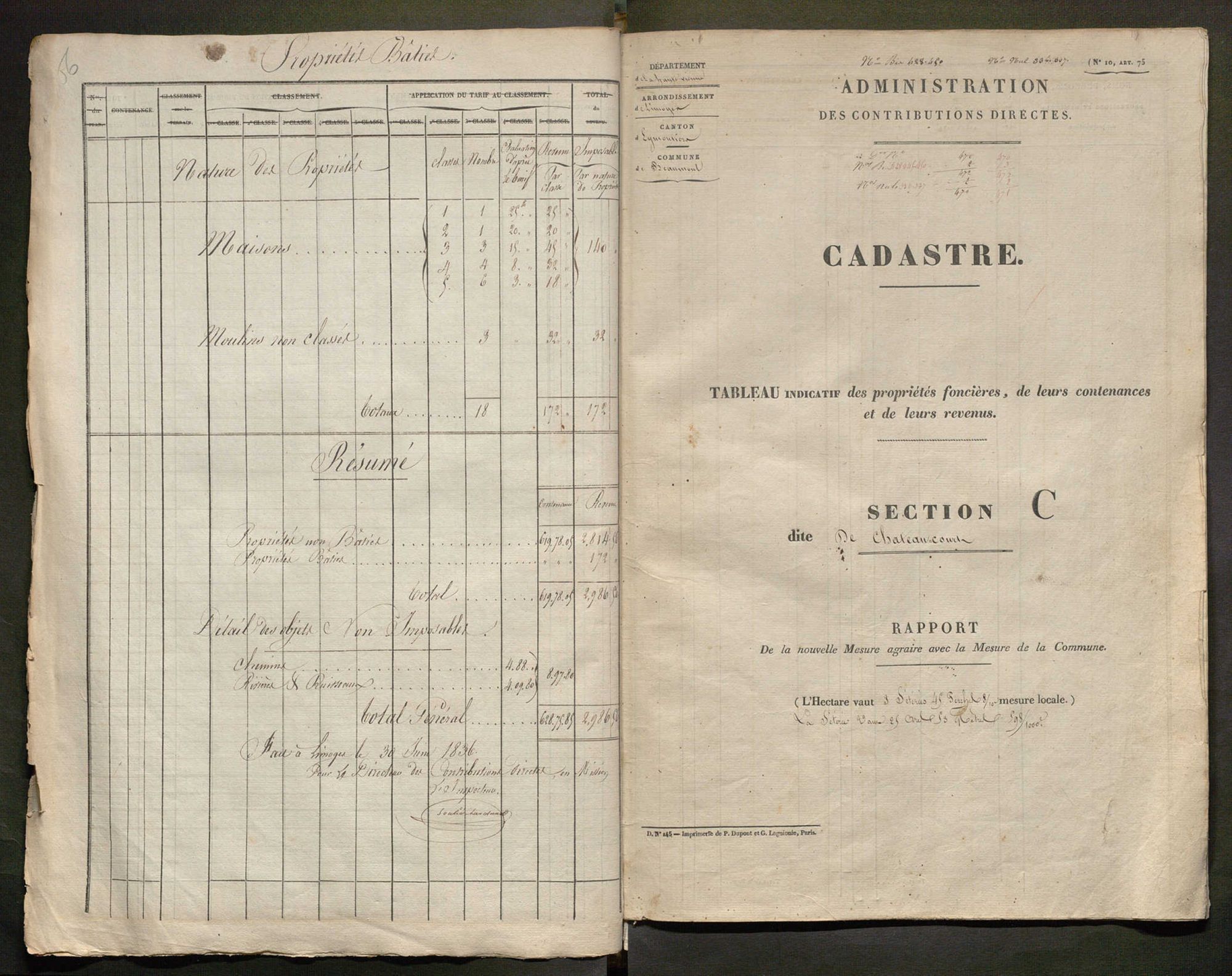 Beaumont-du-Lac 3 P 19 / 2 1836