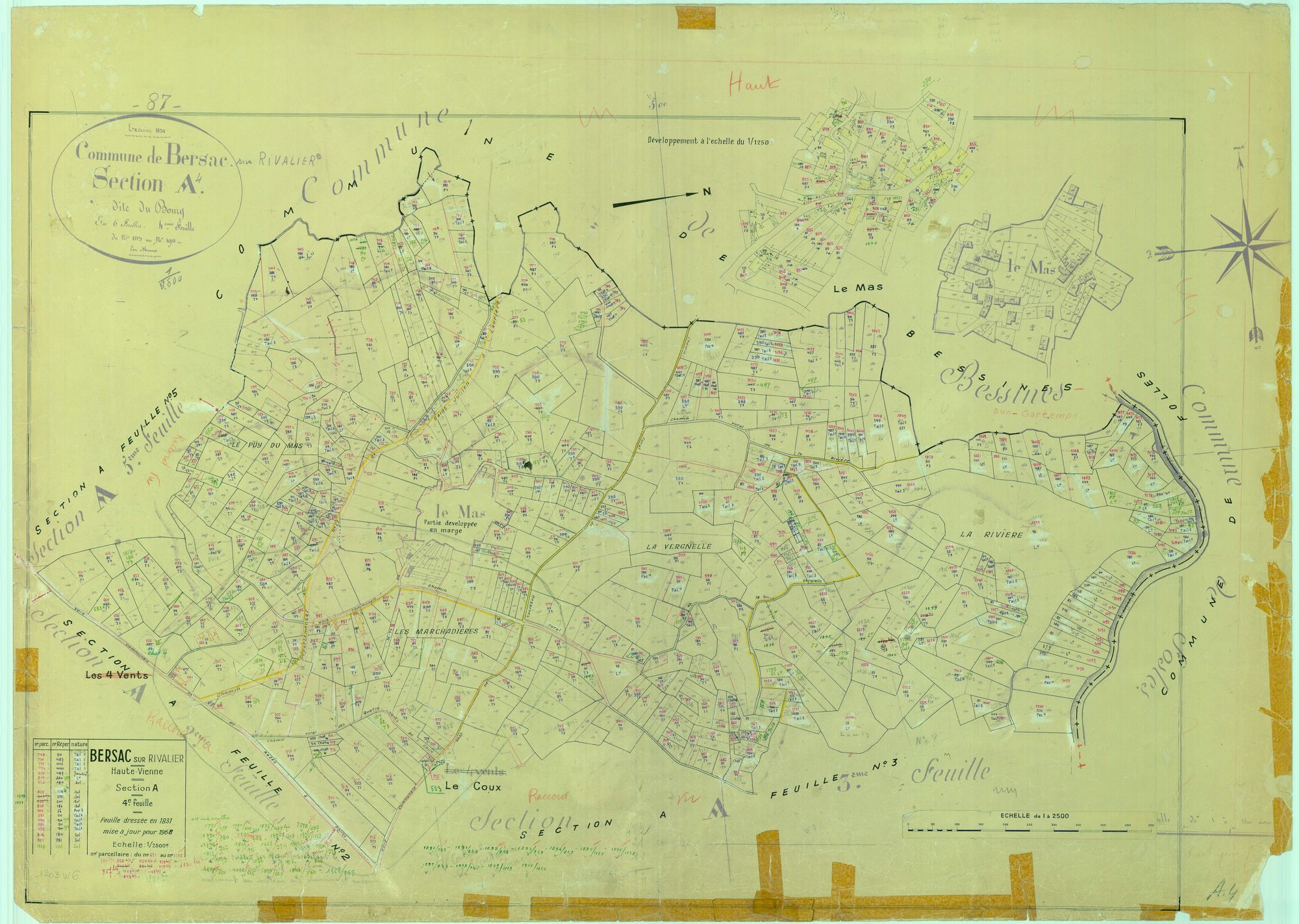 Bersac-sur-Rivalier 2241 W 6 1968