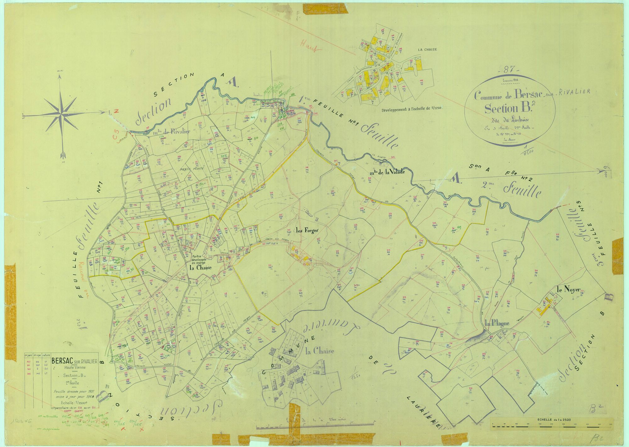 Bersac-sur-Rivalier 2241 W 6 1968