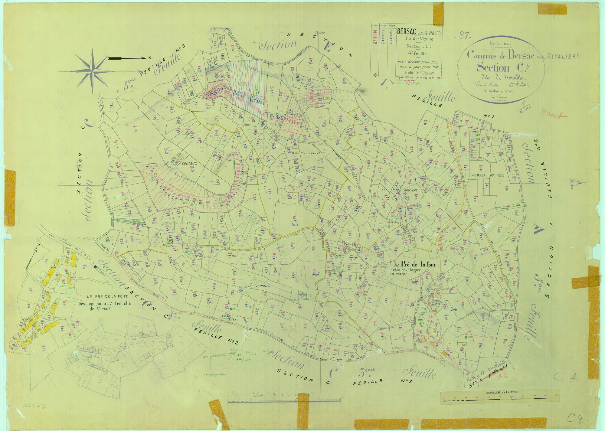 Bersac-sur-Rivalier 2241 W 6 1968