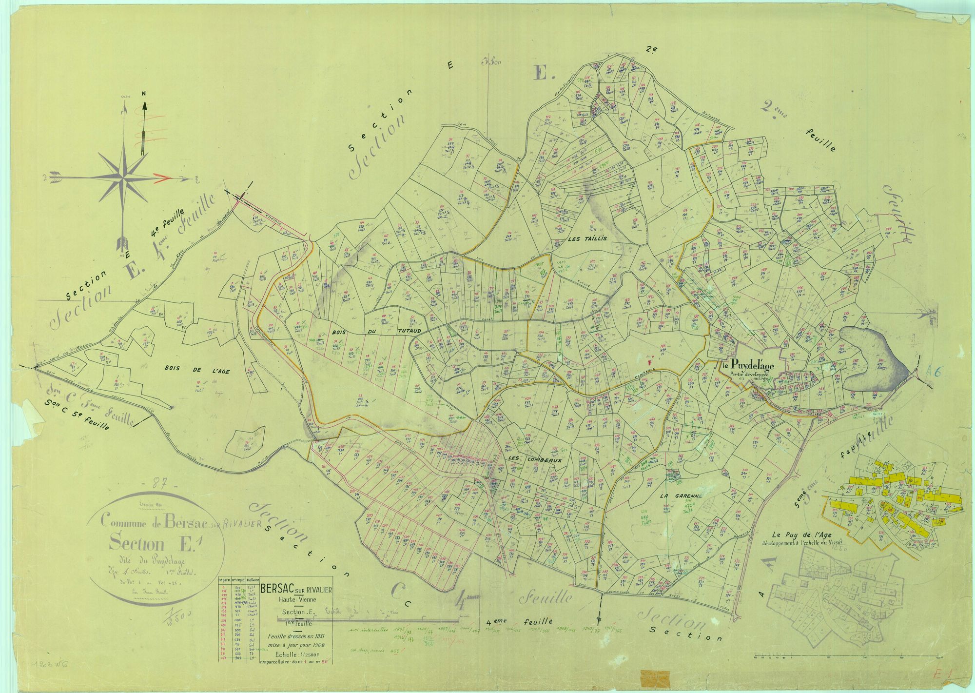 Bersac-sur-Rivalier 2241 W 6 1968