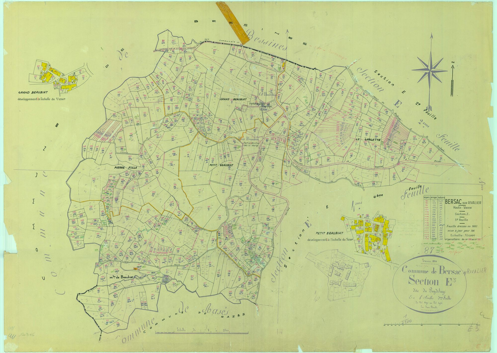 Bersac-sur-Rivalier 2241 W 6 1968