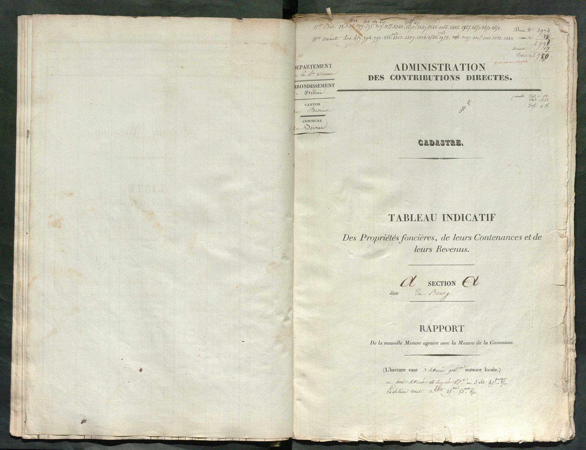 Bersac-sur-Rivalier 3 P 23 / 2 1833