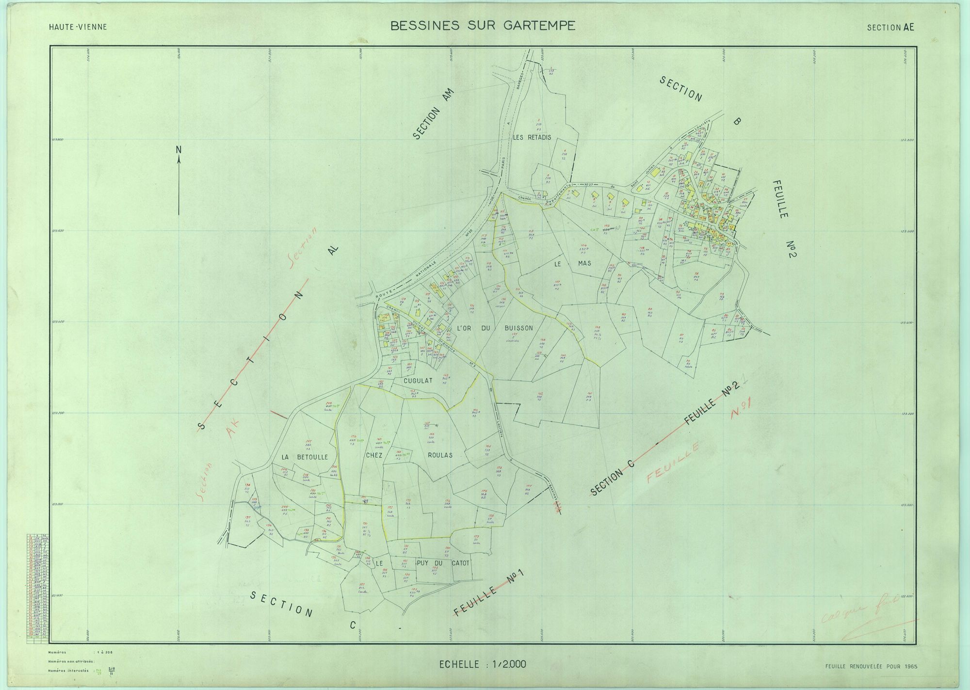 Bessines-sur-Gartempe 2241 W 8 1965