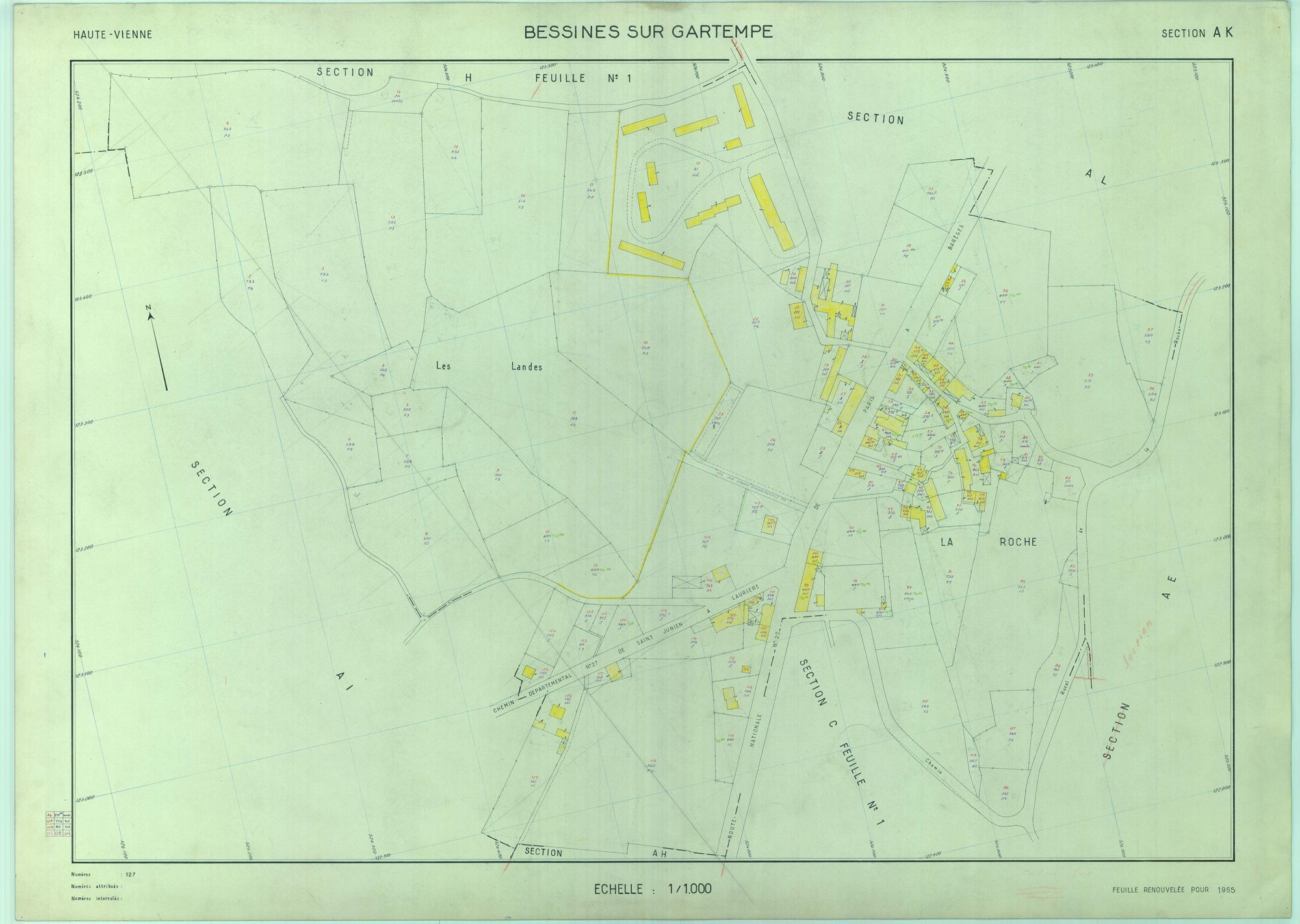 Bessines-sur-Gartempe 2241 W 8 1965