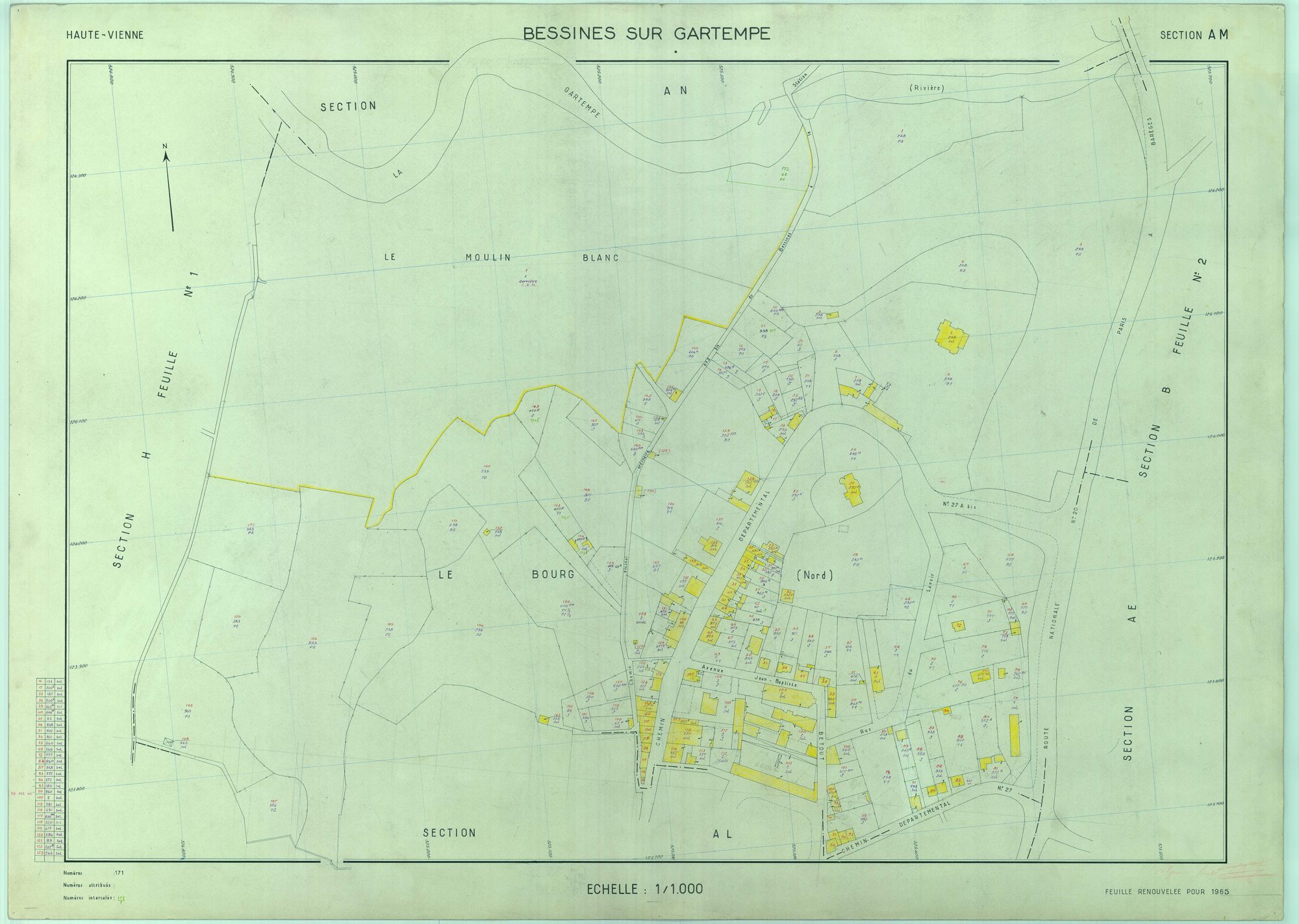 Bessines-sur-Gartempe 2241 W 8 1965