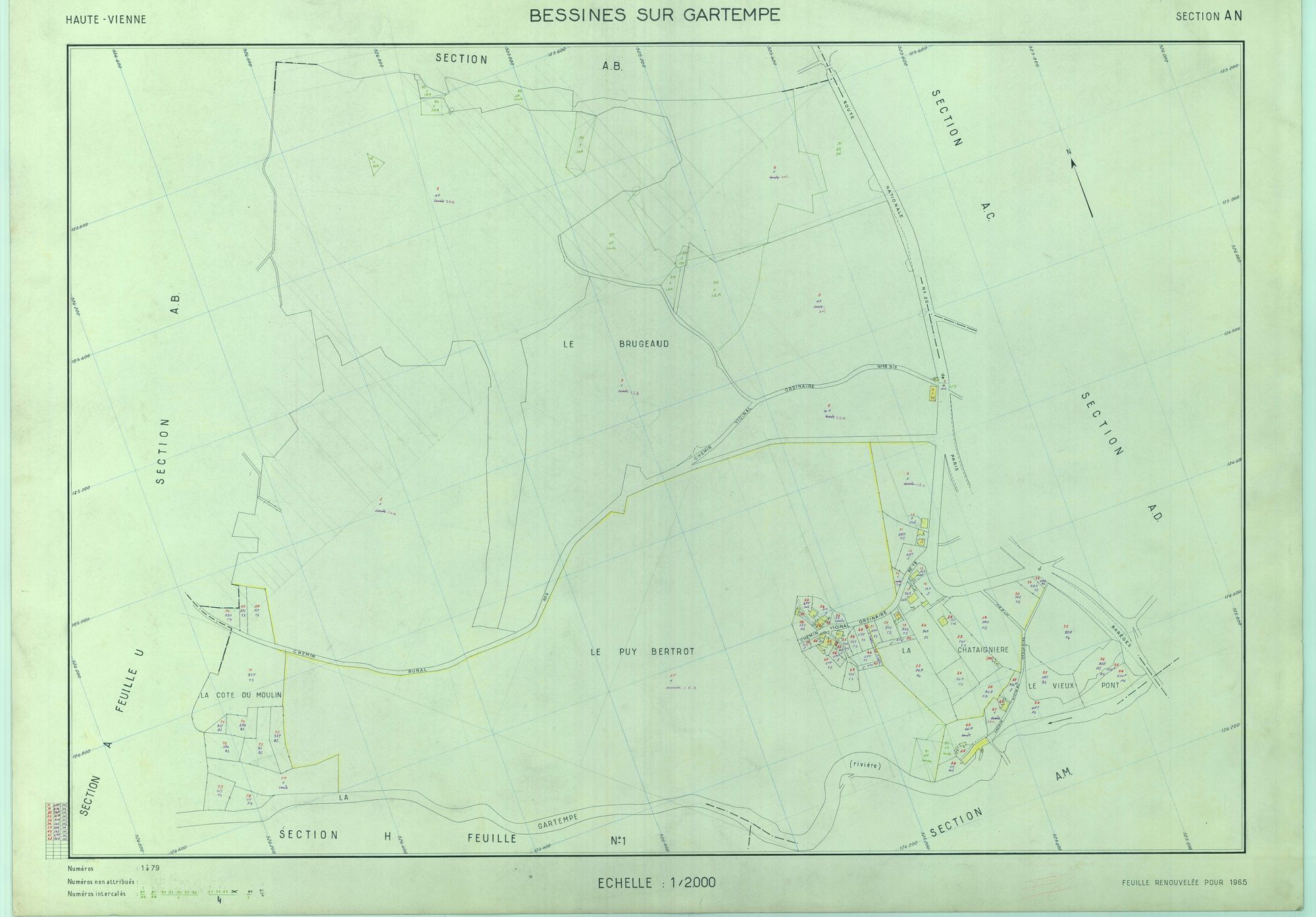 Bessines-sur-Gartempe 2241 W 8 1965