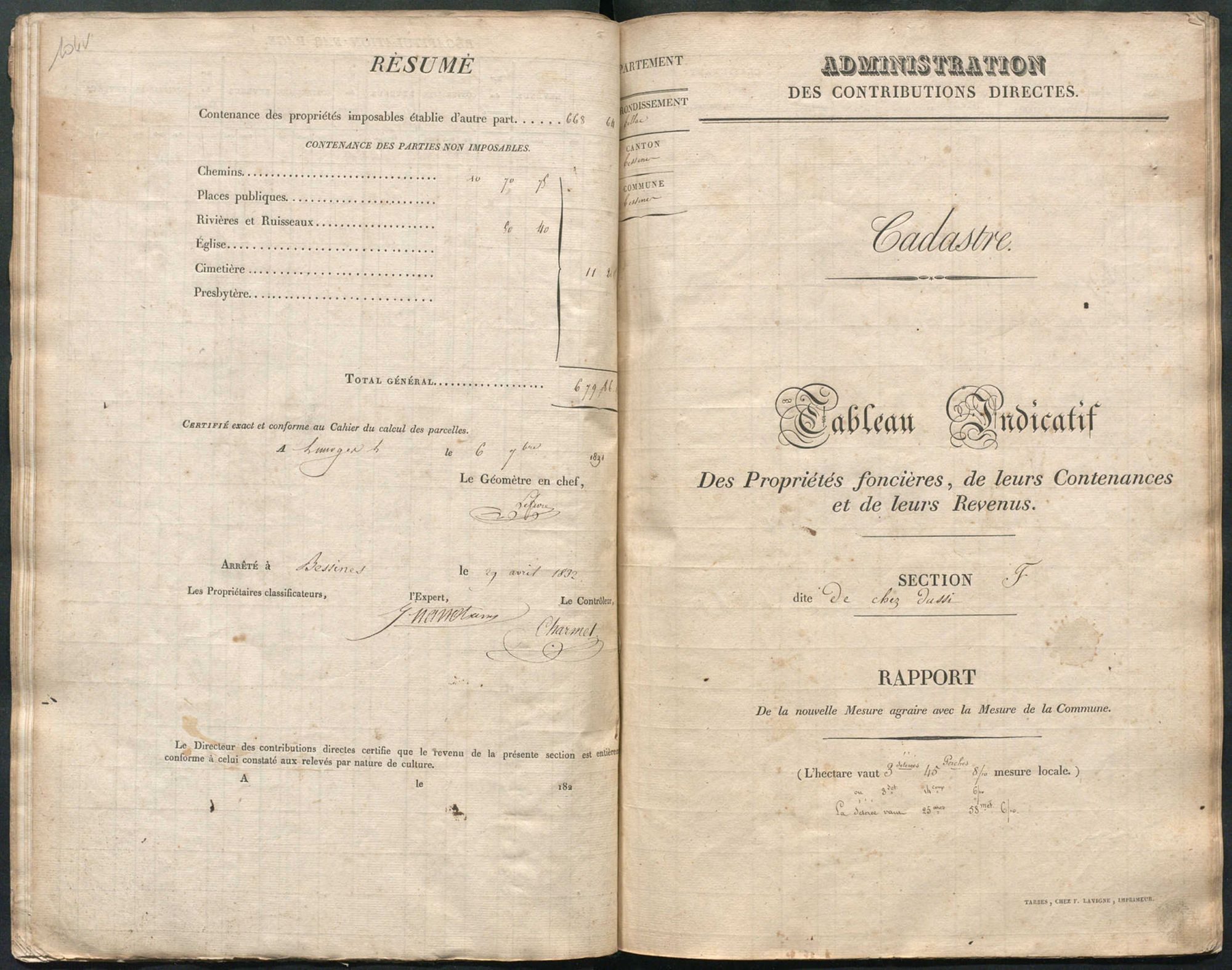 Bessines-sur-Gartempe 3 P 24 / 3 1832