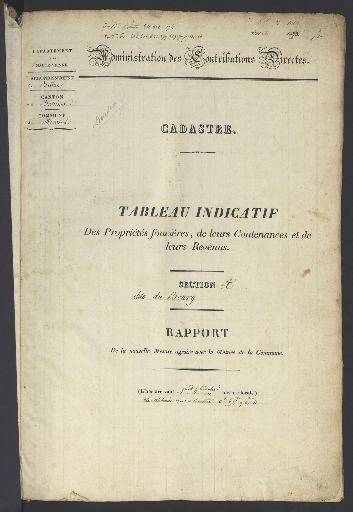 Bessines-sur-Gartempe 3 P 112 / 2 1832