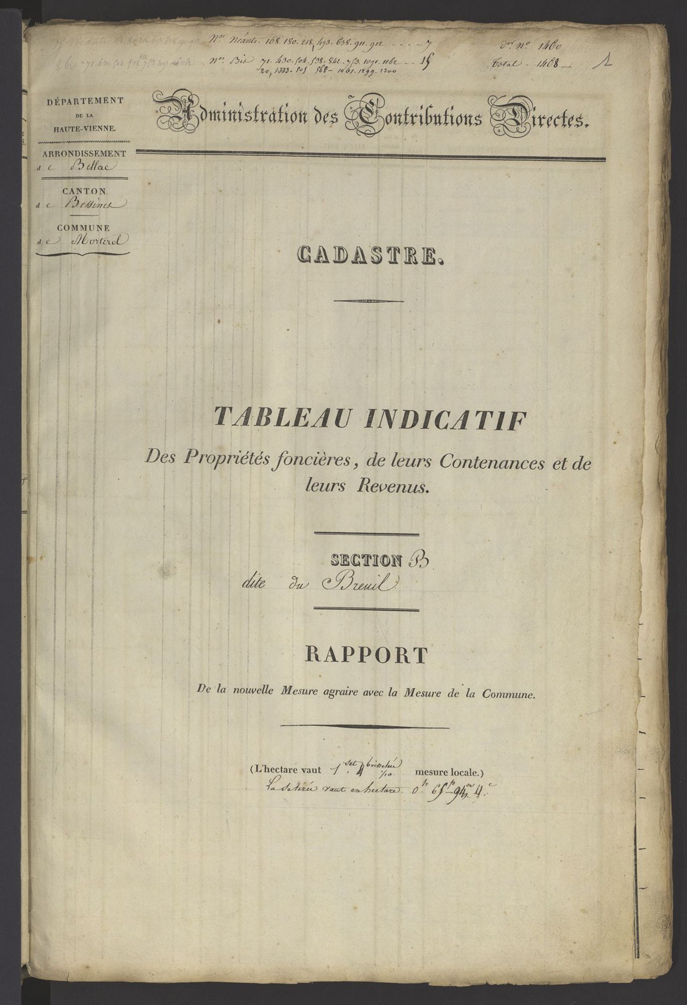 Bessines-sur-Gartempe 3 P 112 / 2 1832