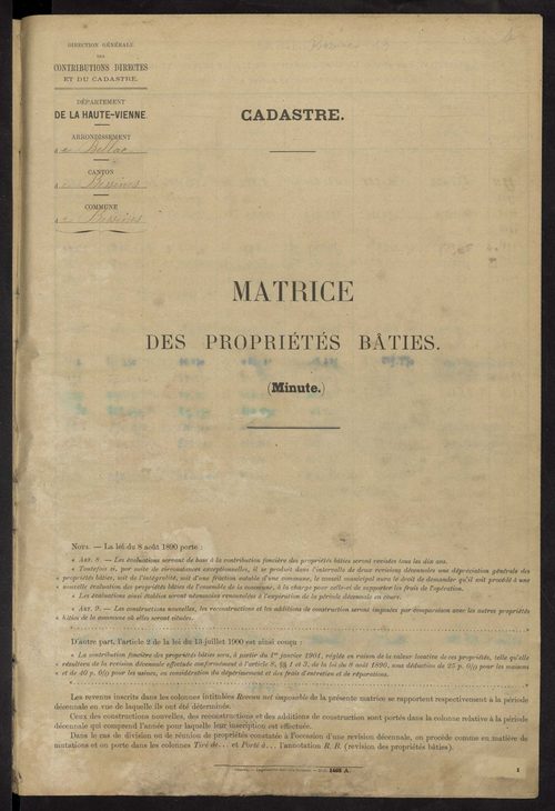 Bessines-sur-Gartempe 3 P 24 / 17 1910-1936